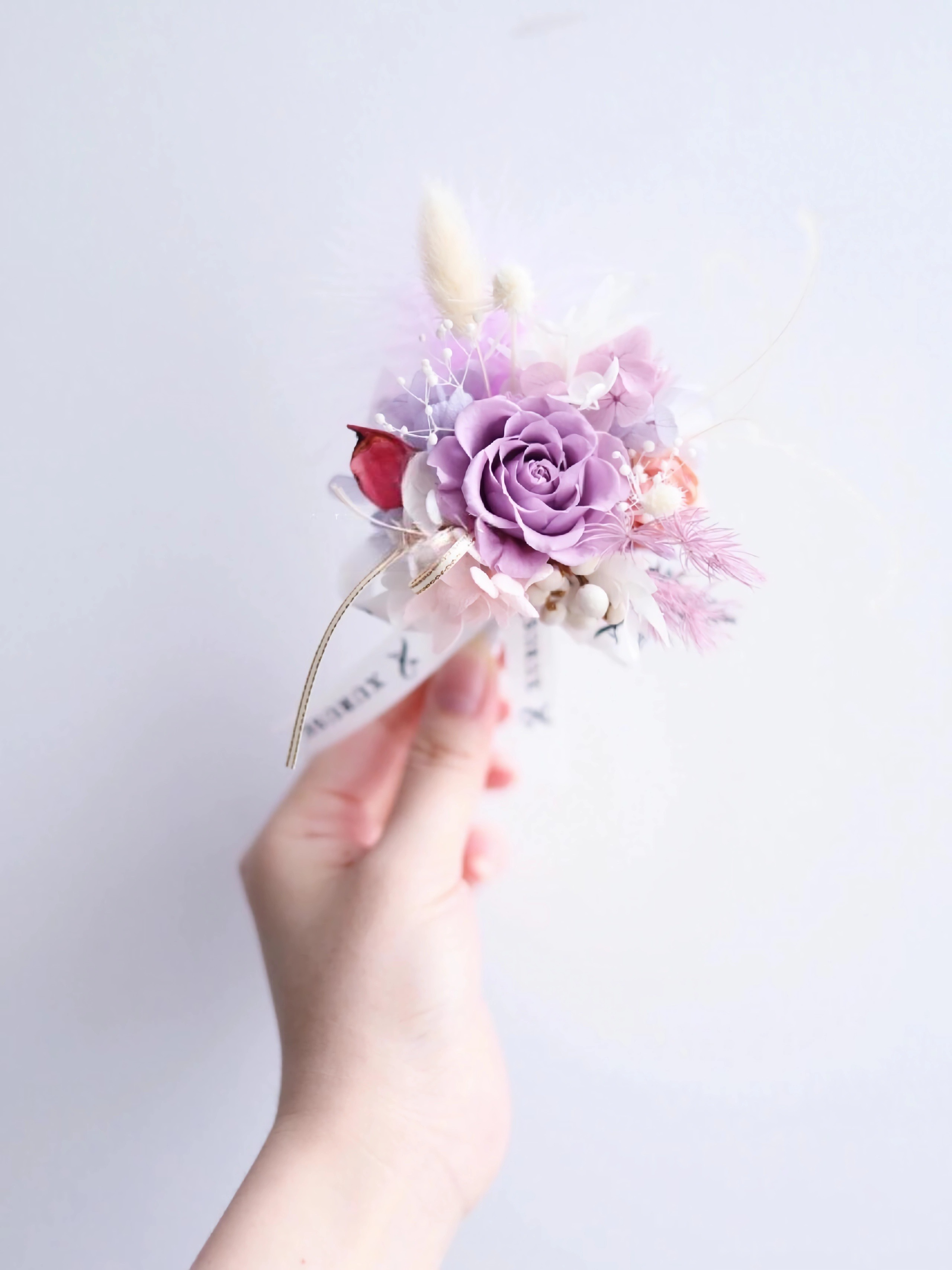 Boutonniere With Lavender Rose