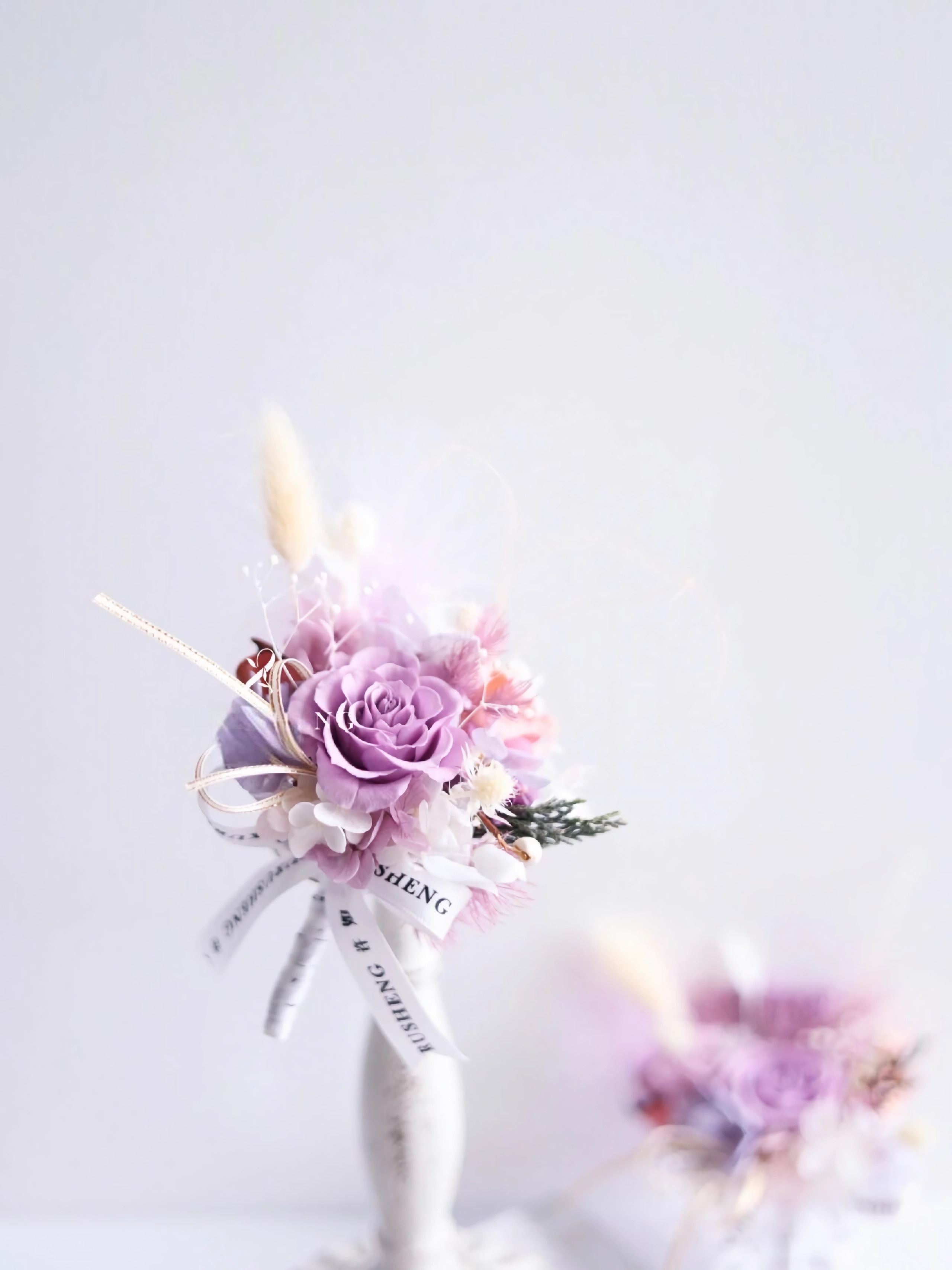 Boutonniere With Lavender Rose