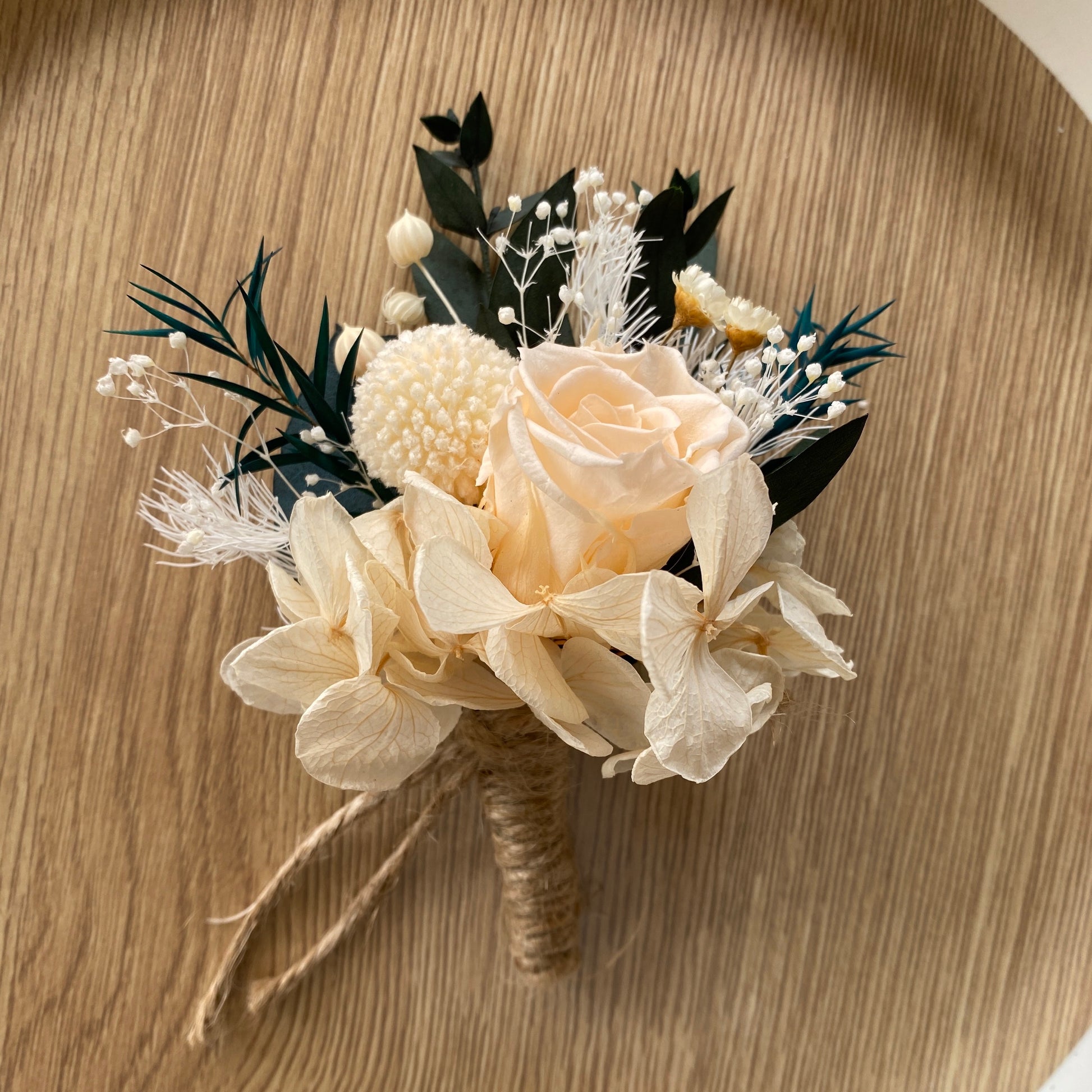 Preserved Flower Boutonniere real rose boutonniere