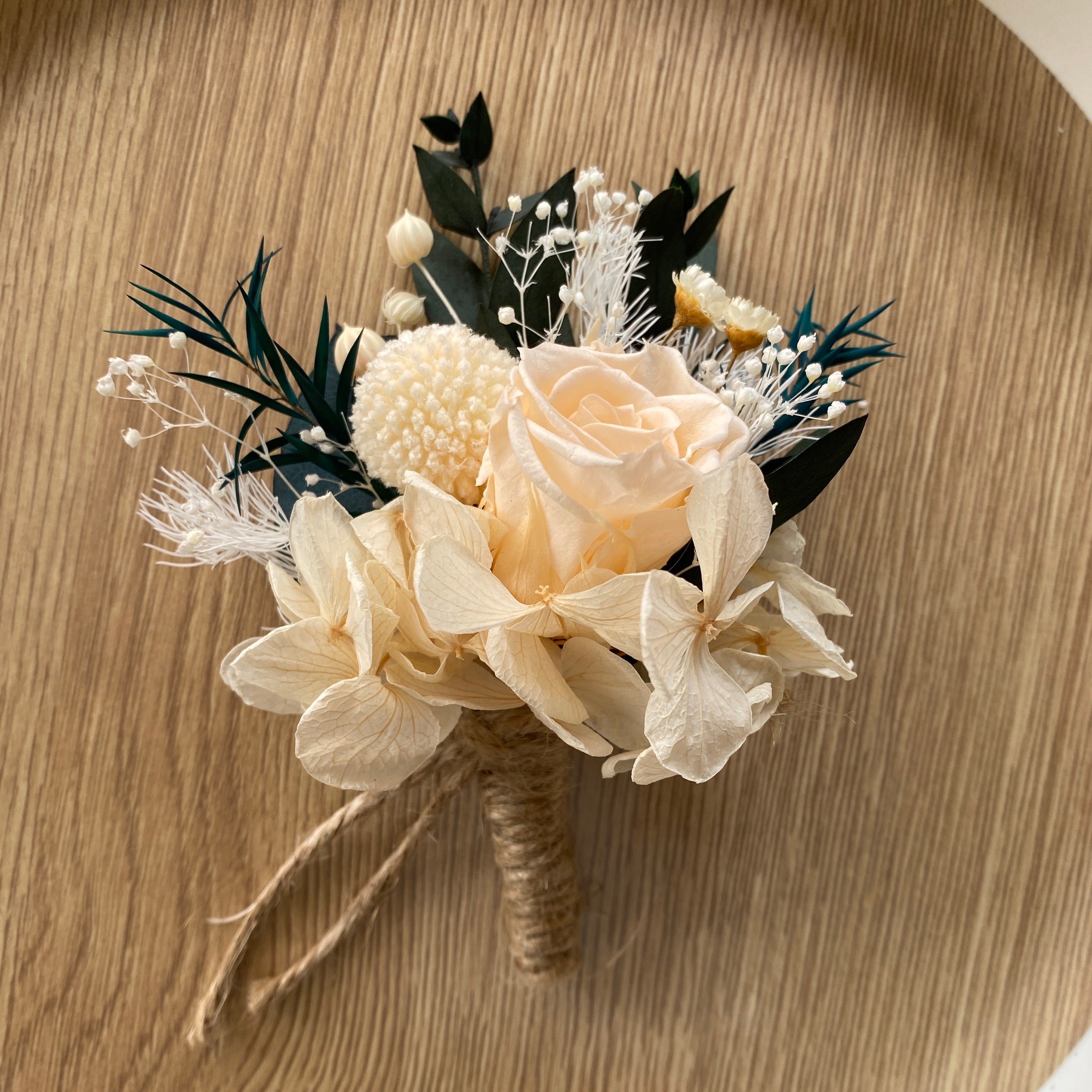 Preserved Flower Boutonniere real rose boutonniere