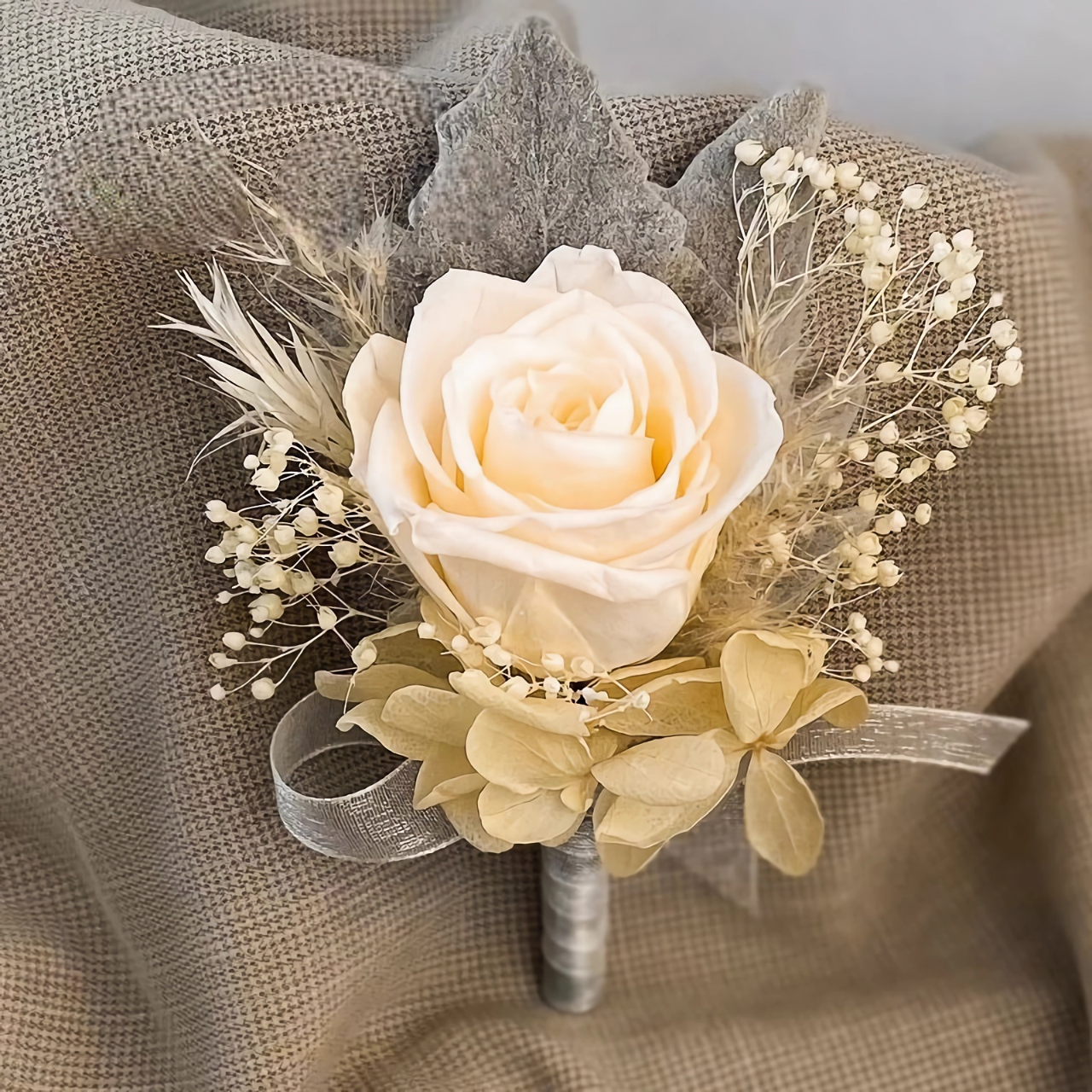 Preserved Flower boutonniere real rose boutonniere