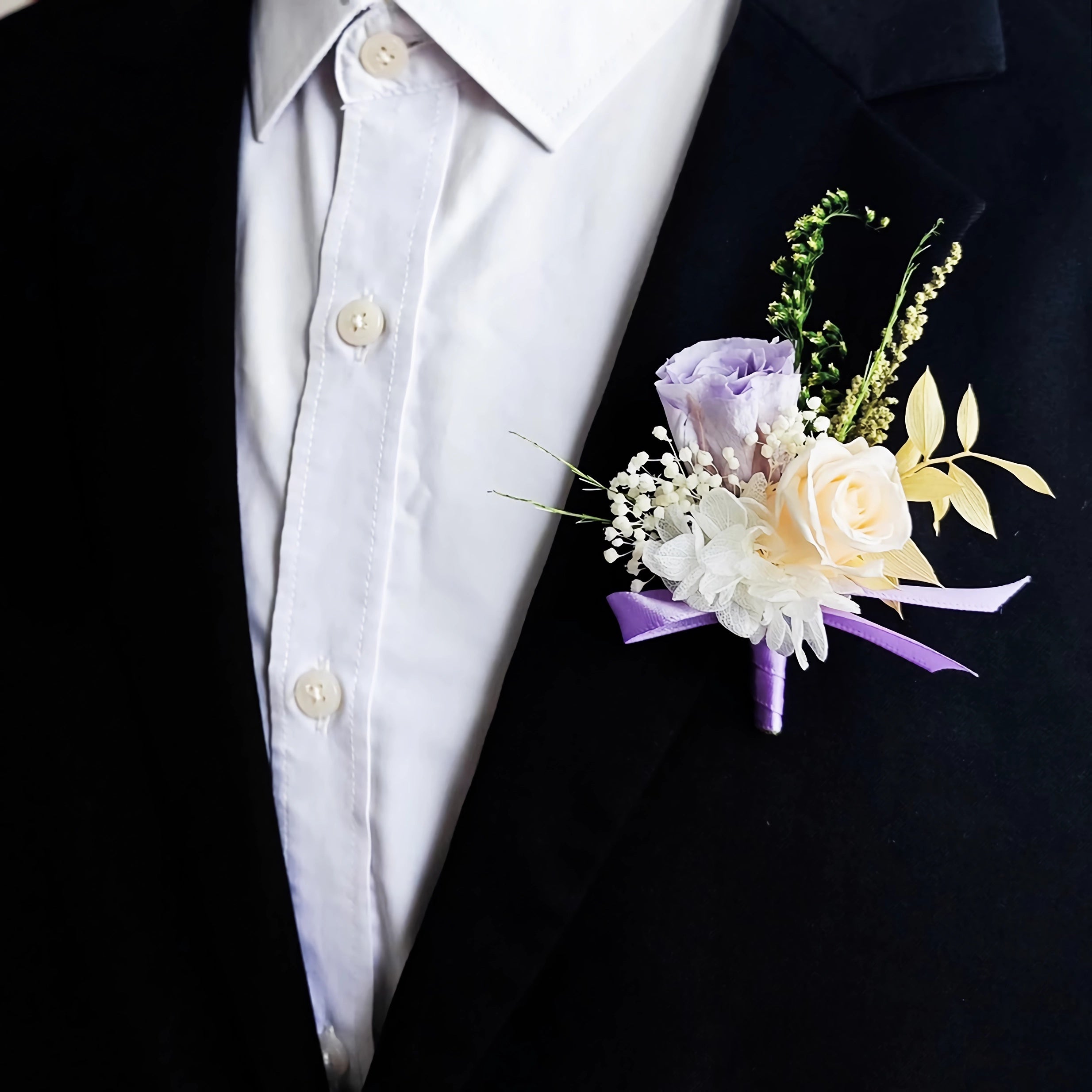 Preserved Flower boutonniere real rose boutonniere