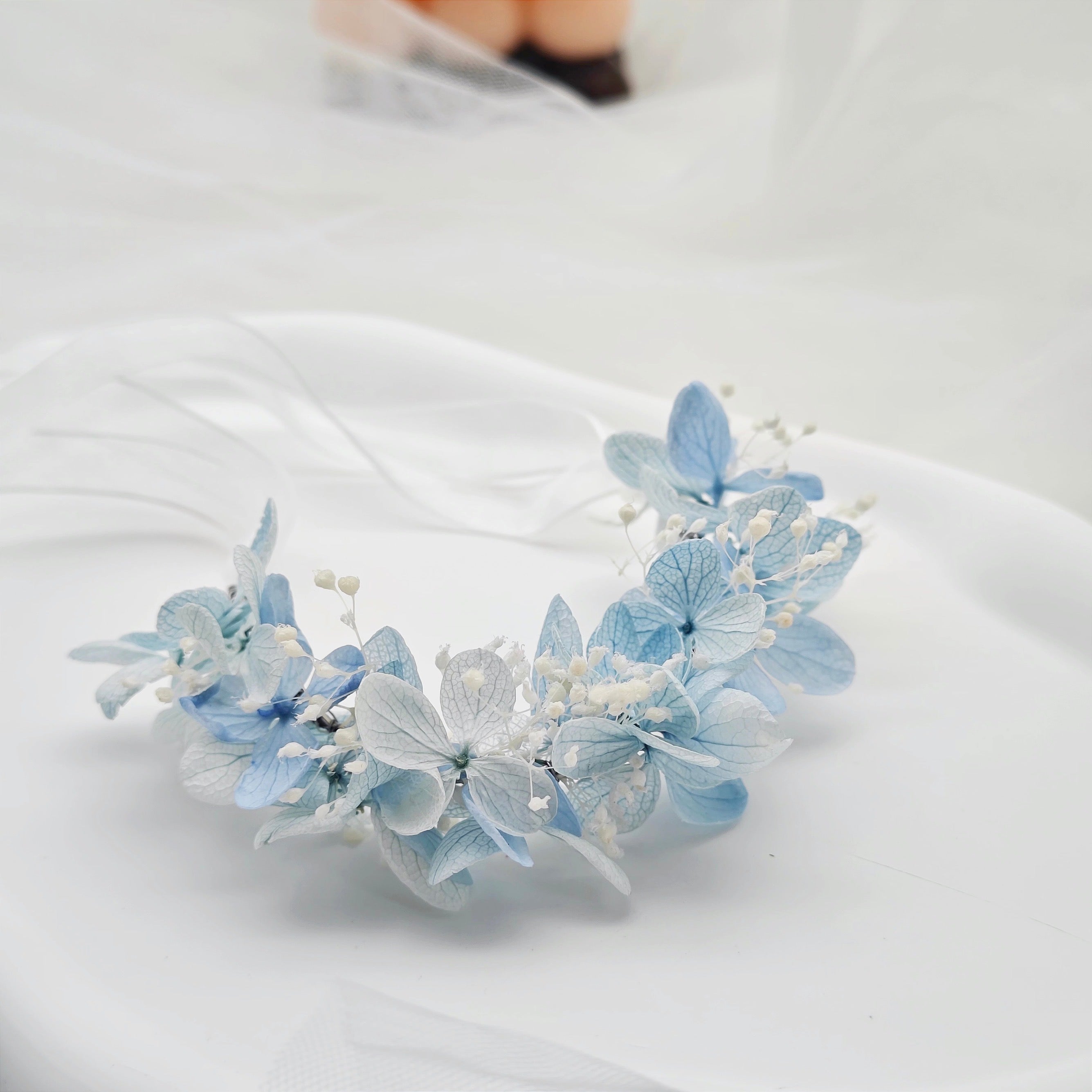 Preserved Flower wrist corsage real hydrangea wrist corsage