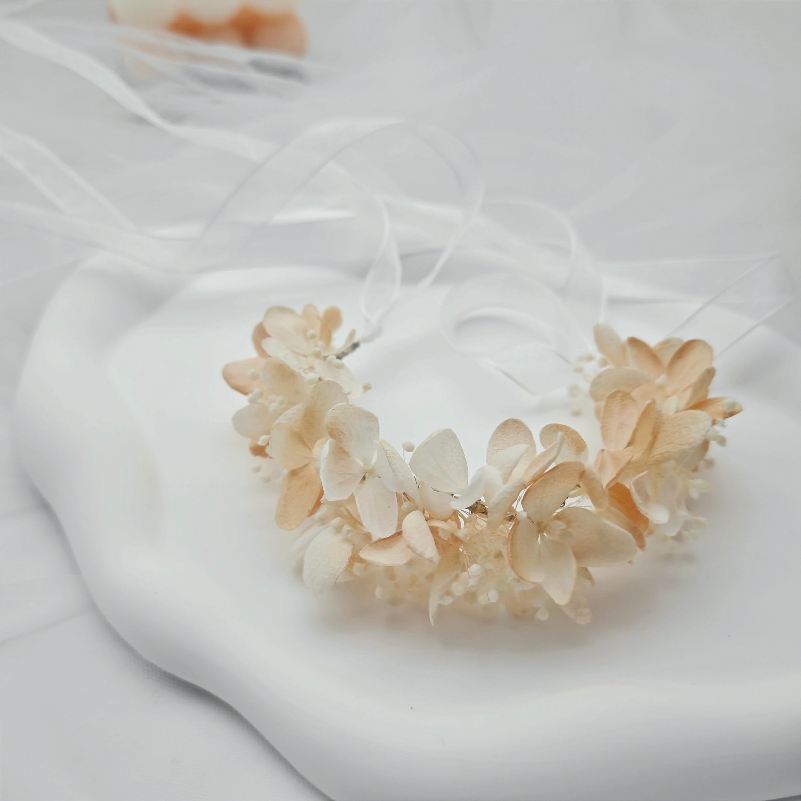 Preserved Flower wrist corsage real hydrangea wrist corsage