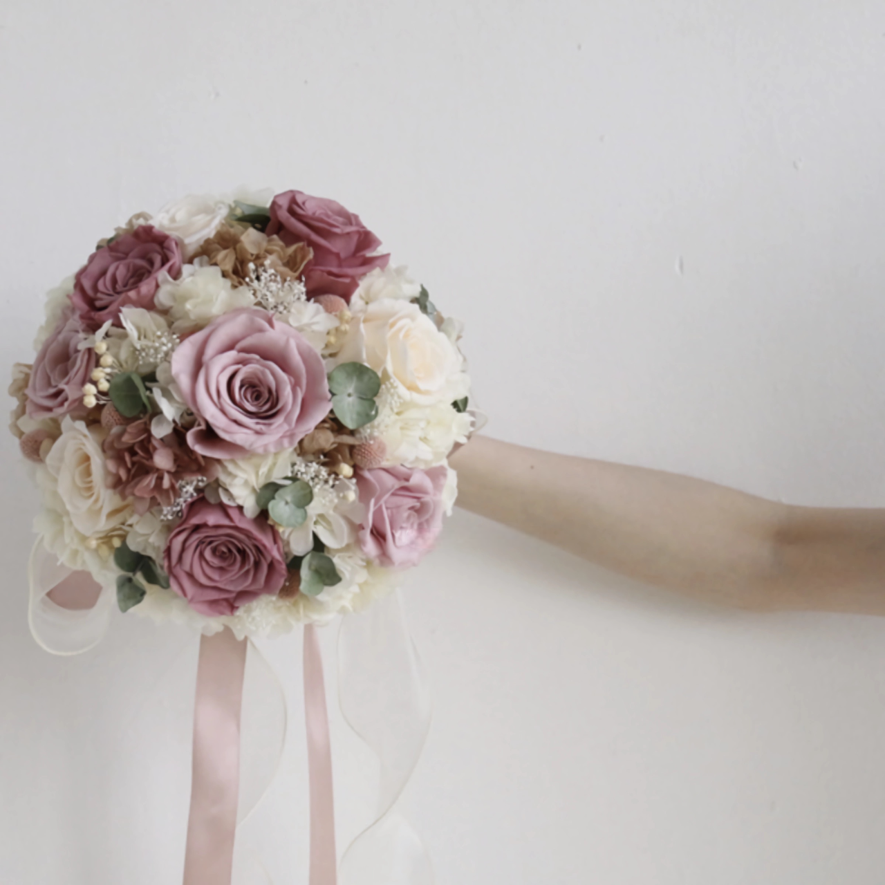 Rose Elegance Bridal Bouquet - Preserved Flower Wedding Bouquet