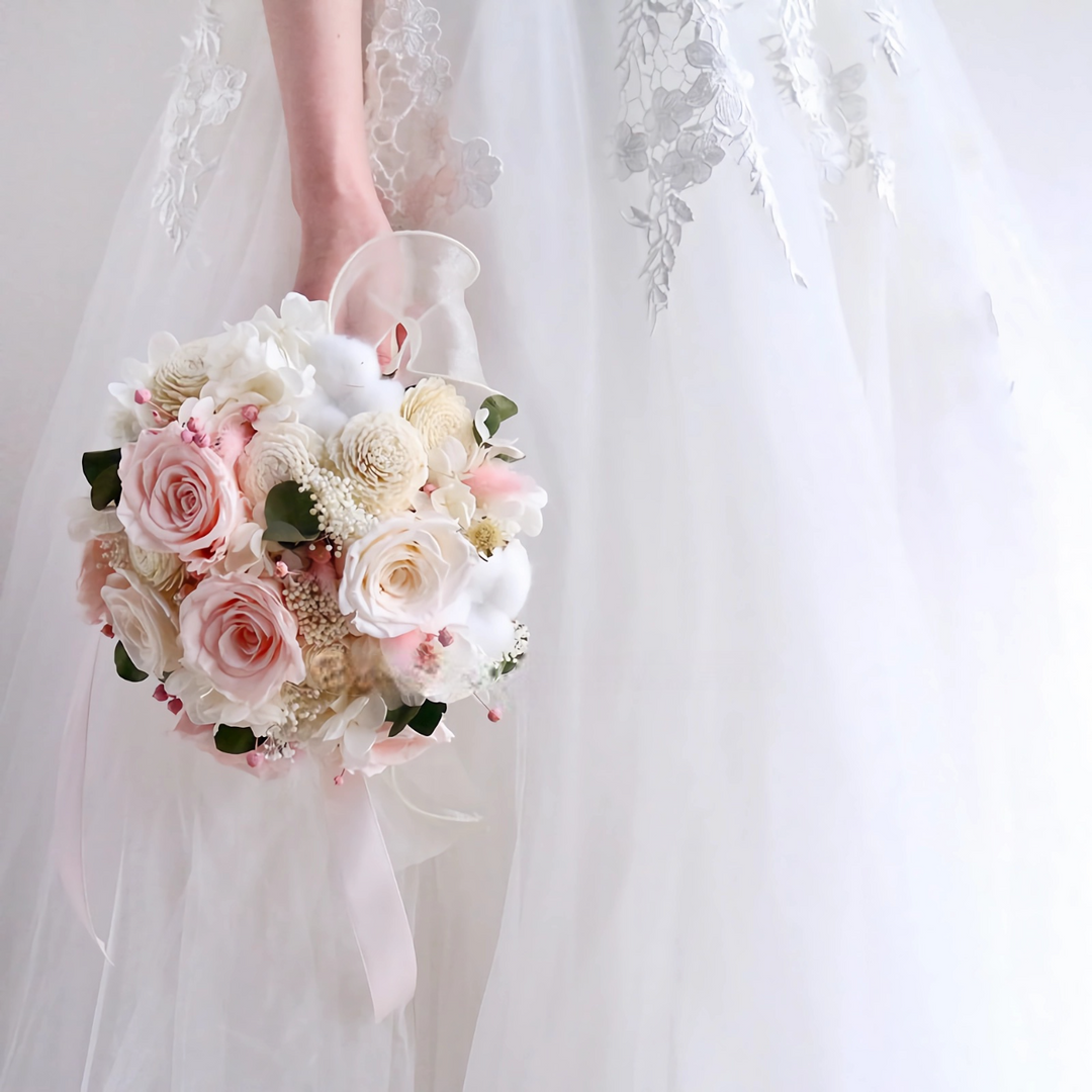 bridal bouquet preserved wedding flowers