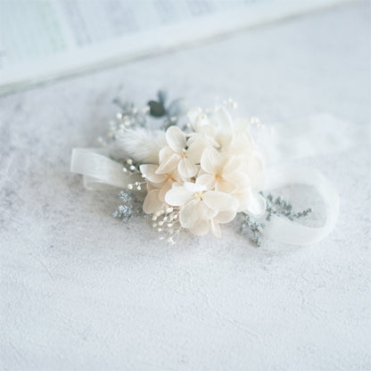 Real flower corsage with real hydrangea corsages