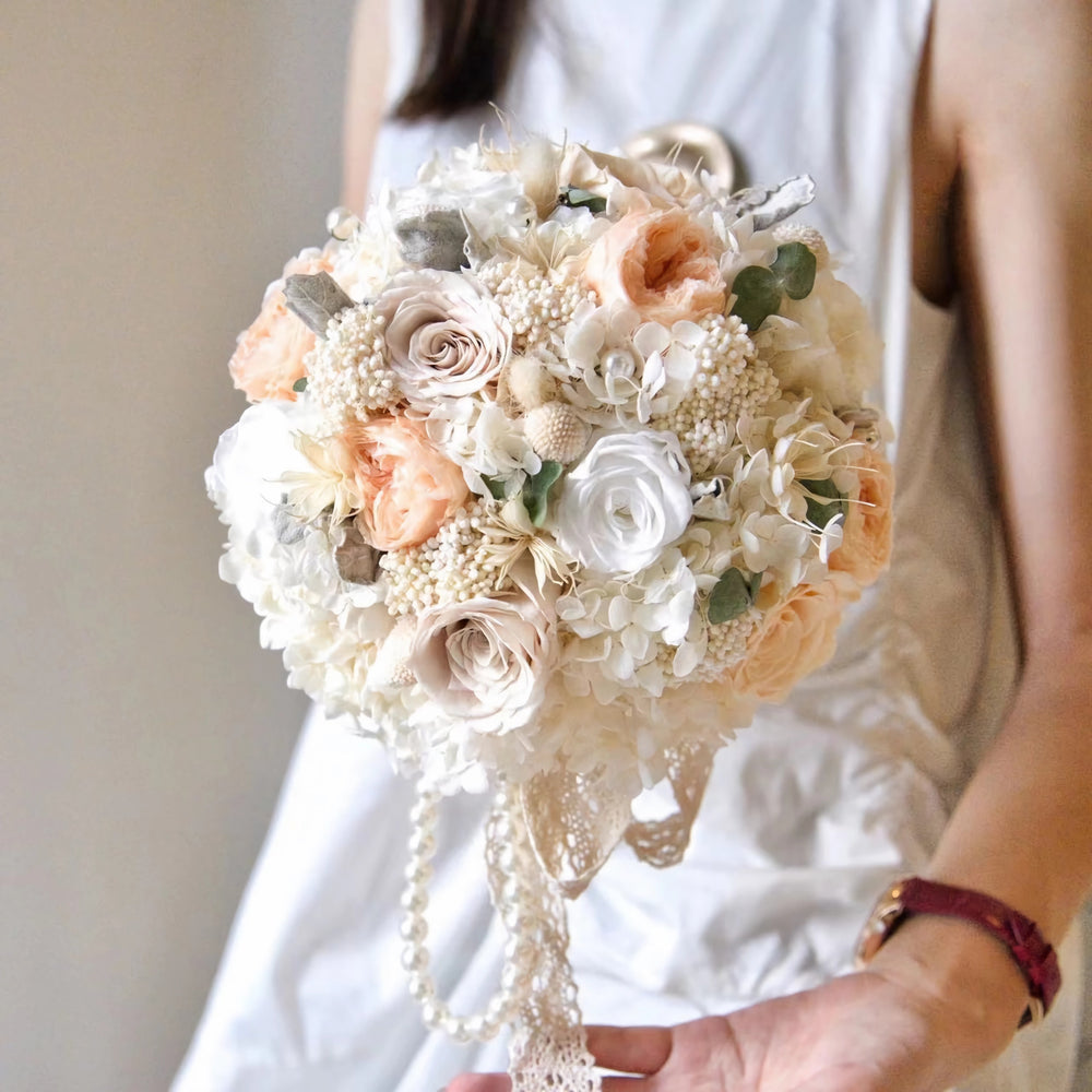 bridal bouquet preserved wedding flowers