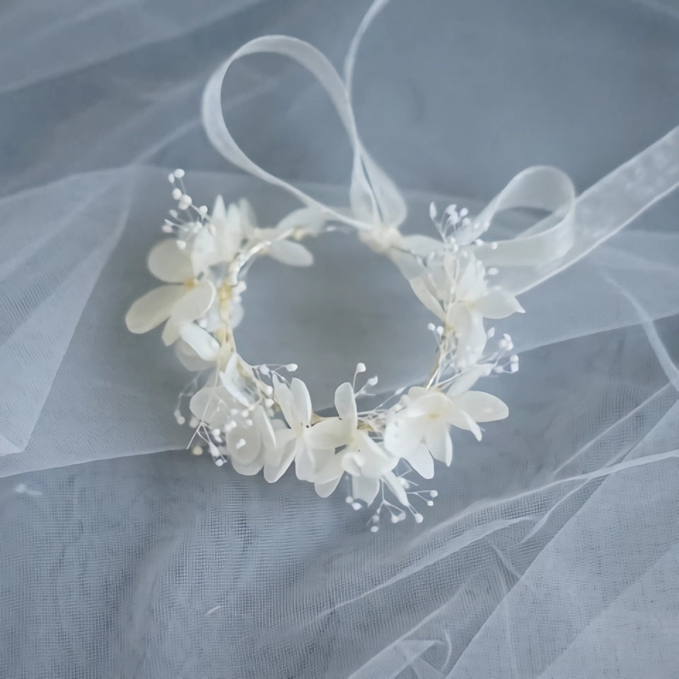 wrist corsage with hydrangea real flower corsages