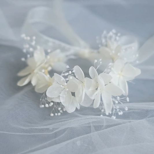 wrist corsage with hydrangea real flower corsages