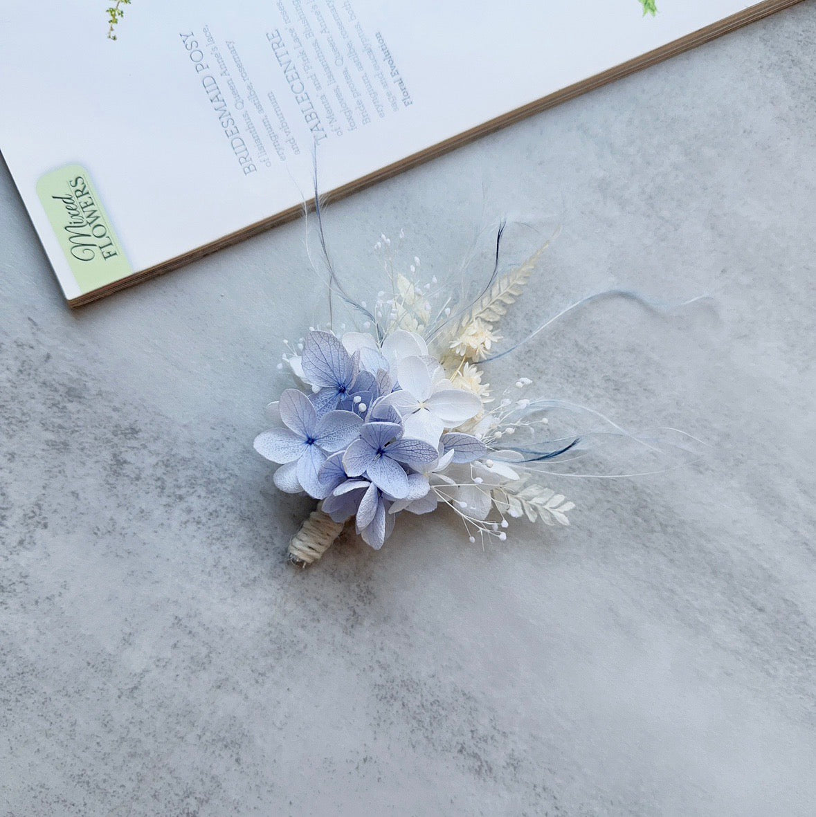 real flower boutonniere preserved real hydrangea boutonnieres