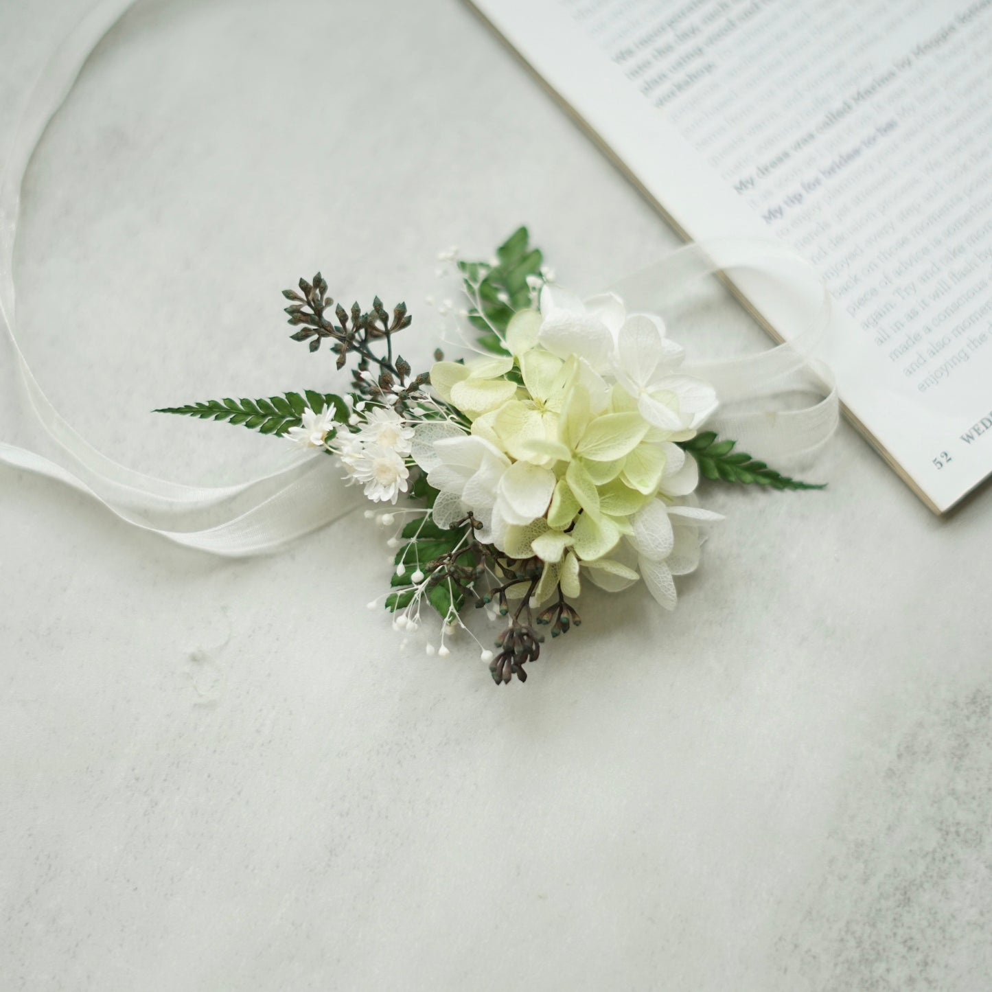 real flower corsage preserved real hydrangea corsages