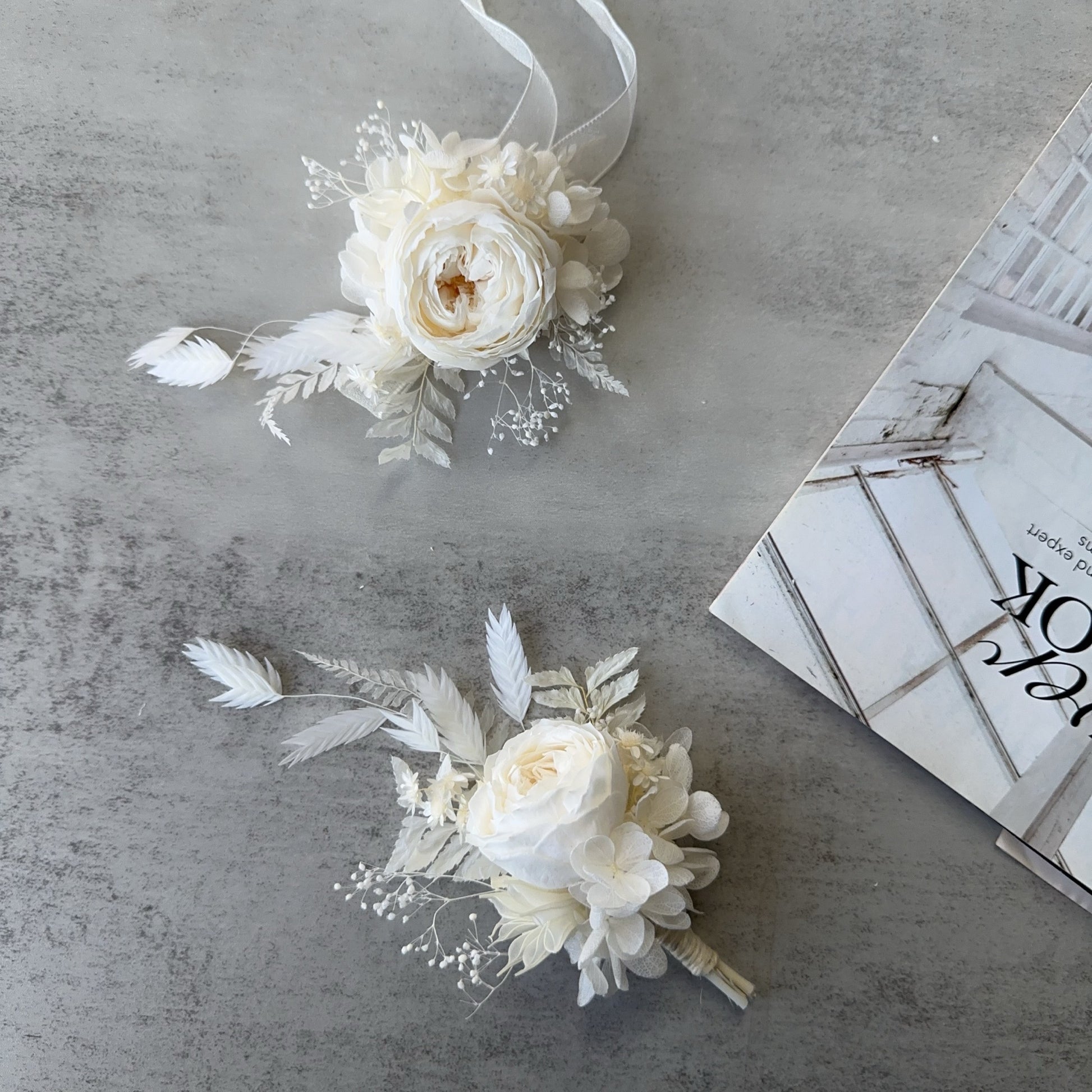 real flower boutonniere preserved real david austin boutonnieres in pristine white