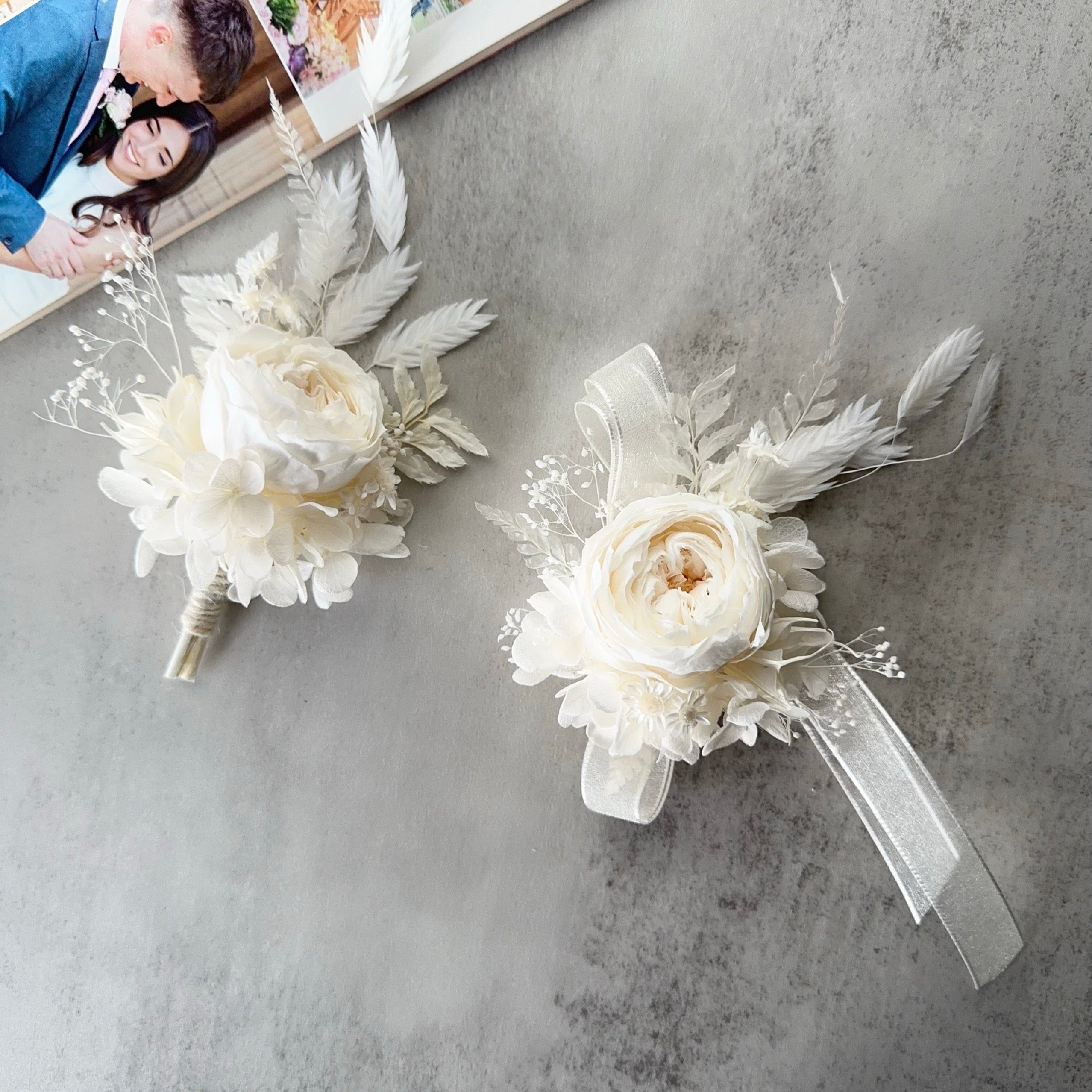 real flower boutonniere preserved real david austin boutonnieres in pristine white