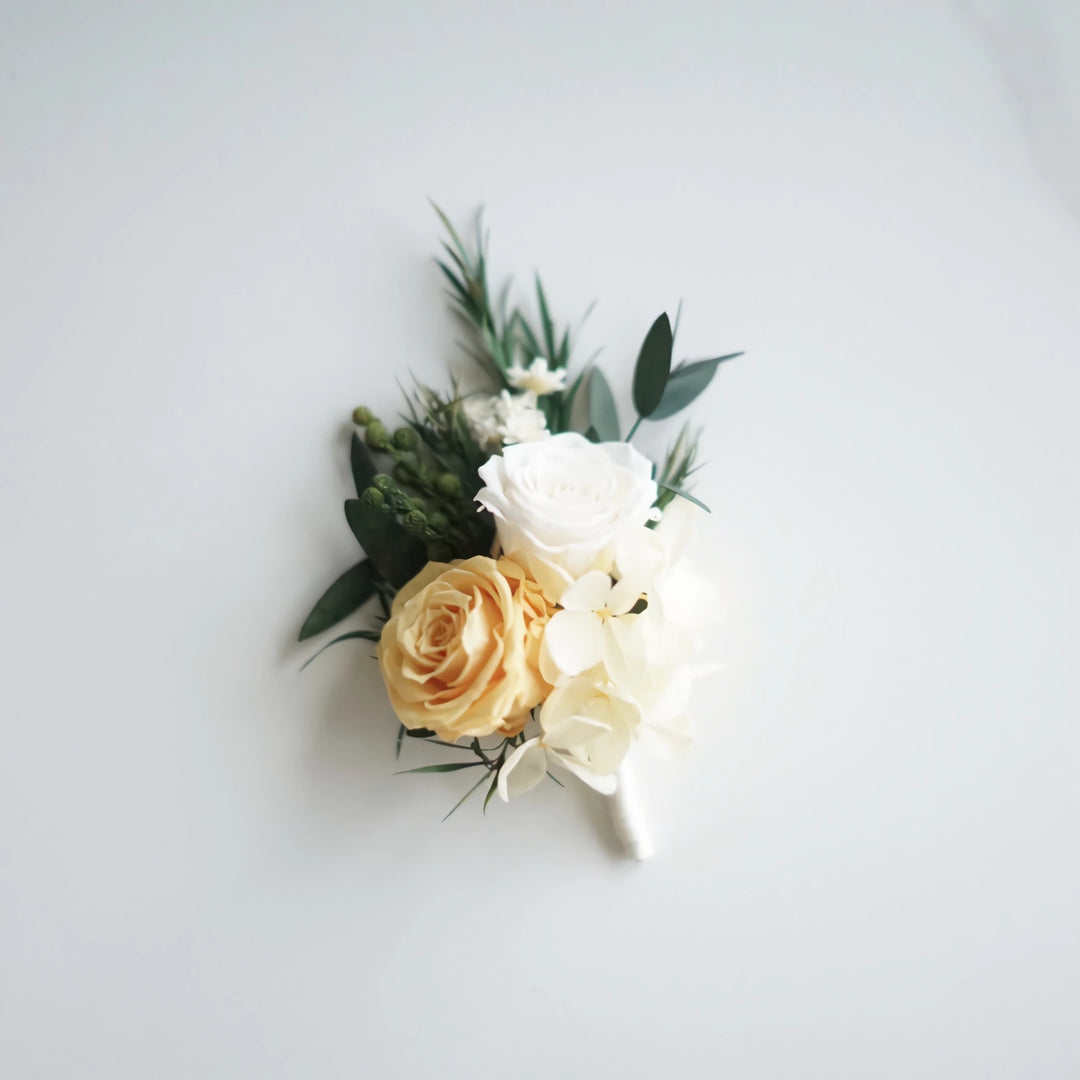 real flower boutonniere preserved real boutonnieres in pristine white