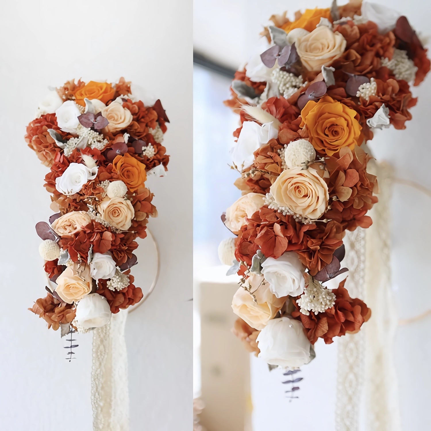 Cascade Bridal Bouquet - Preserved Flower Wedding Bouquet