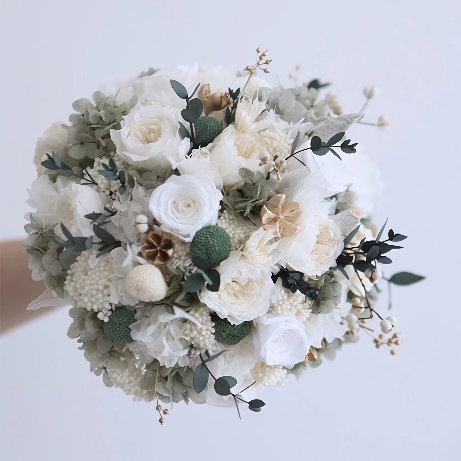 Enchanted Garden Bridal Bouquet - Preserved Flower Wedding Bouquet 