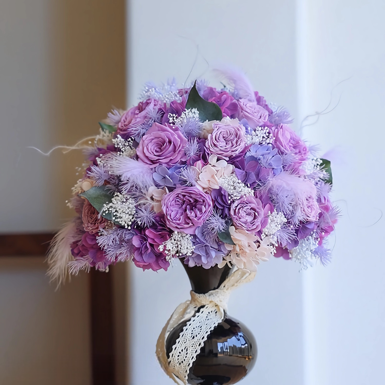 Lavender Dream Bridal Bouquet - Preserved Flower Wedding Bouquet 