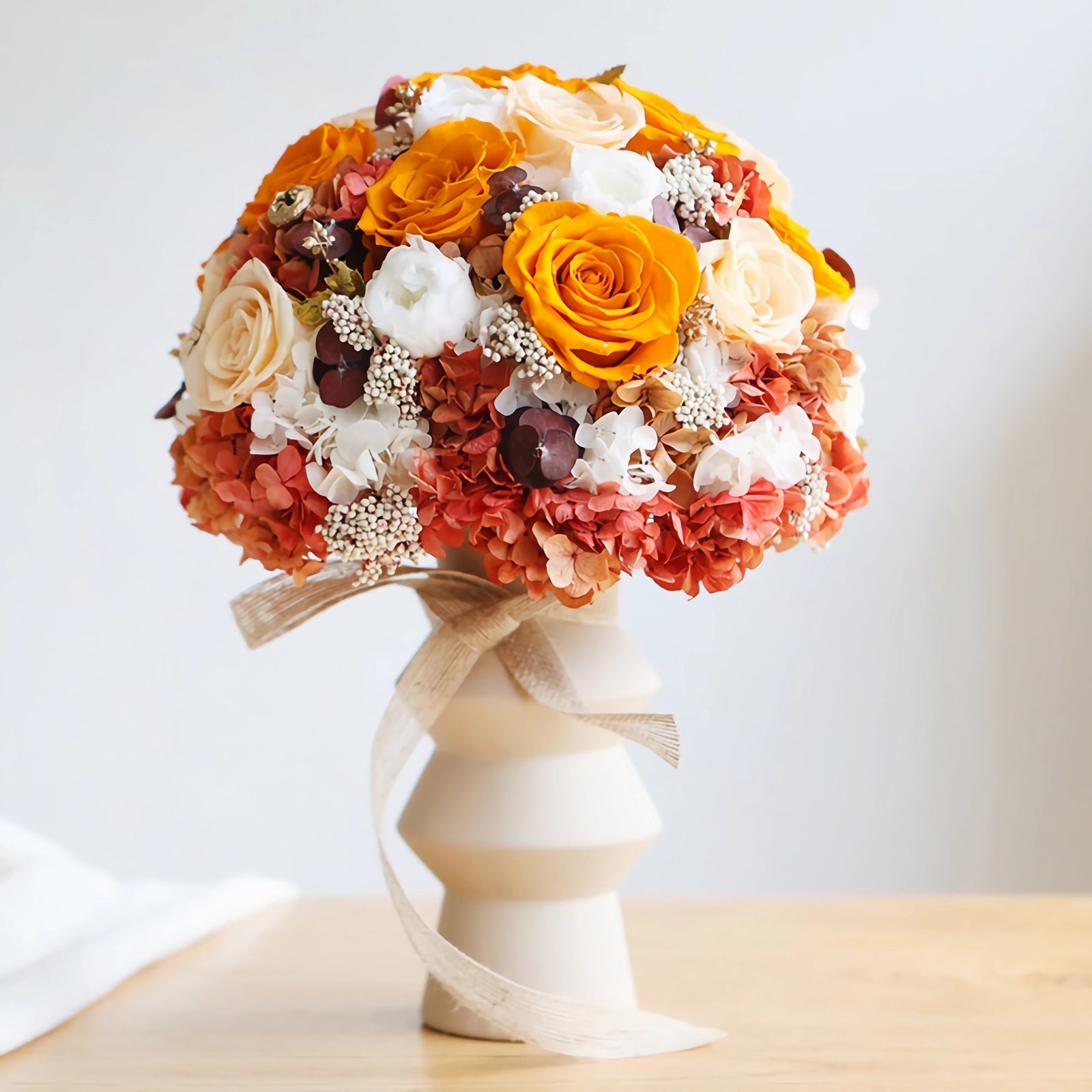 Autumn Radiance Bridal Bouquet - Preserved Flower Wedding Bouquet