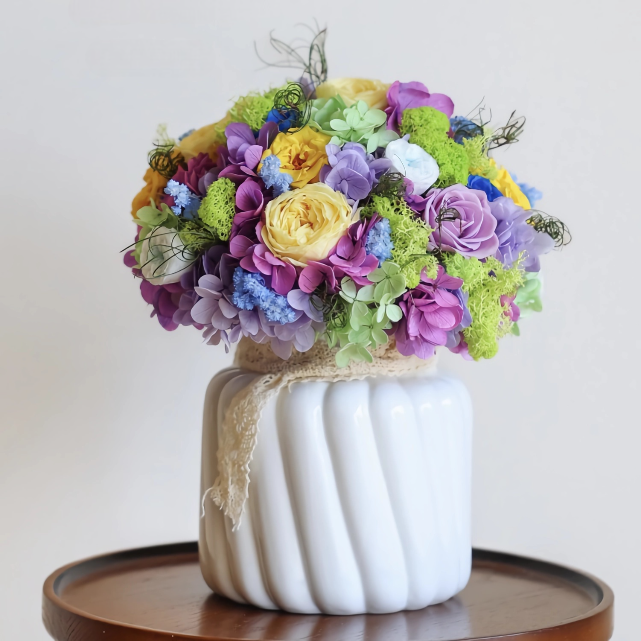 Monet's Garden Bridal Bouquet - Preserved Flower Wedding Bouquet