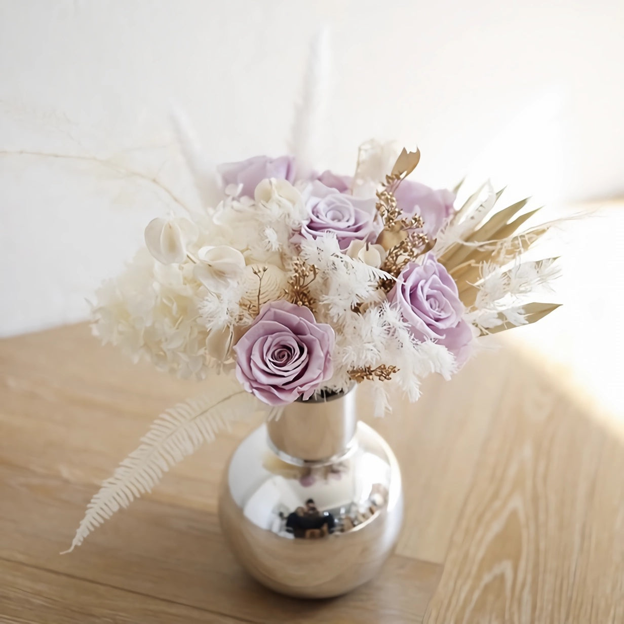 Whispering Lavender Bridal Bouquet - Preserved Flower Wedding Bouquet 