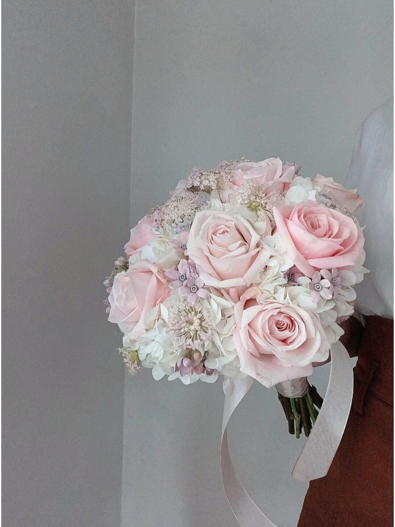 Blush Elegance Bridal Bouquet - Preserved Flower Wedding Bouquet