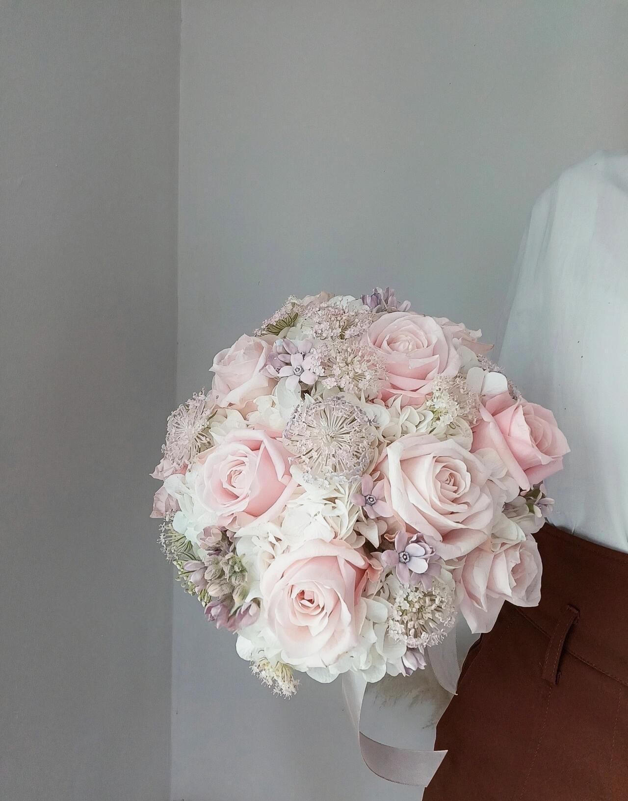 Blush Elegance Bridal Bouquet - Preserved Flower Wedding Bouquet