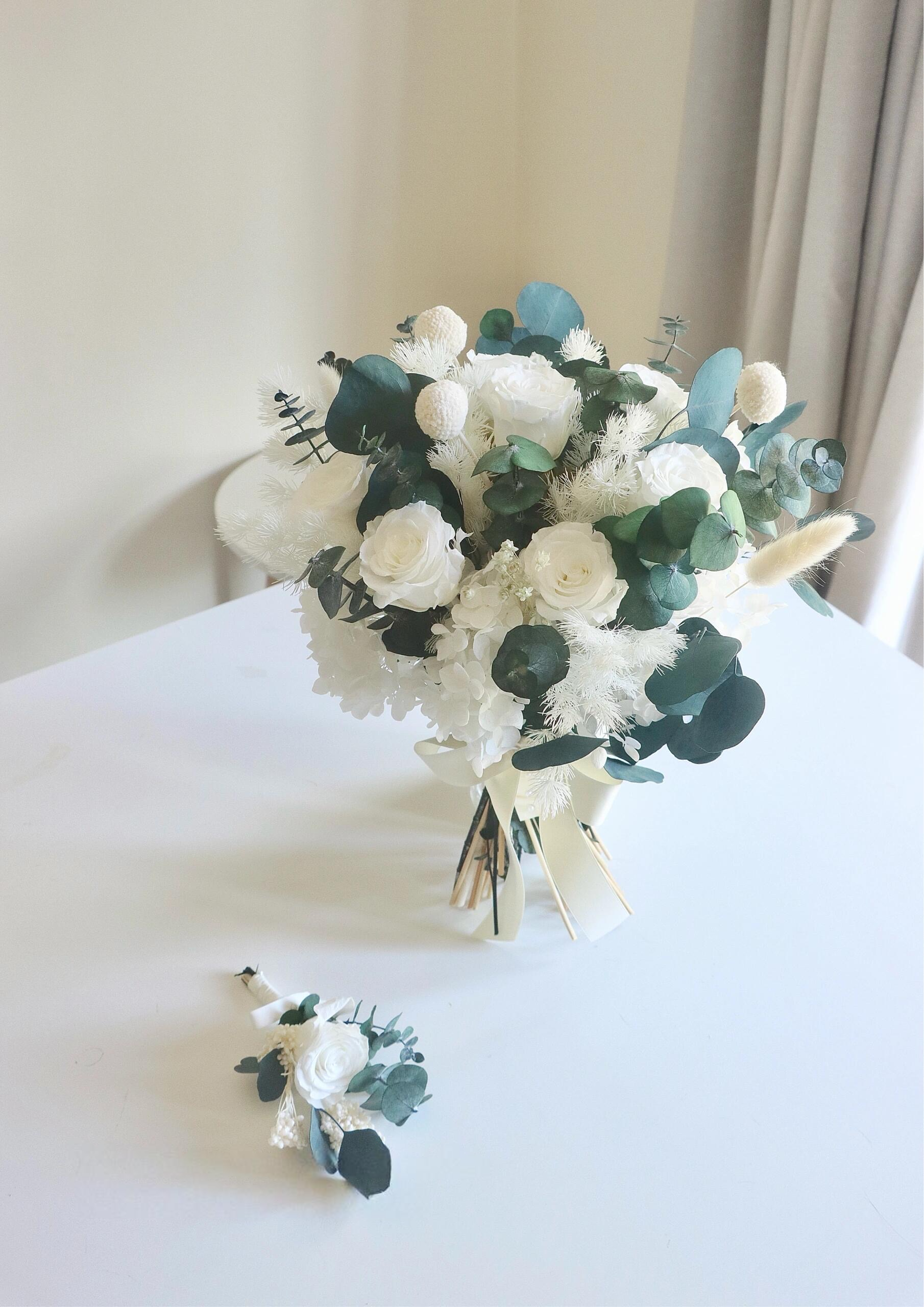 Timeless Grace Bridal Bouquet - Preserved Flower Wedding Bouquet