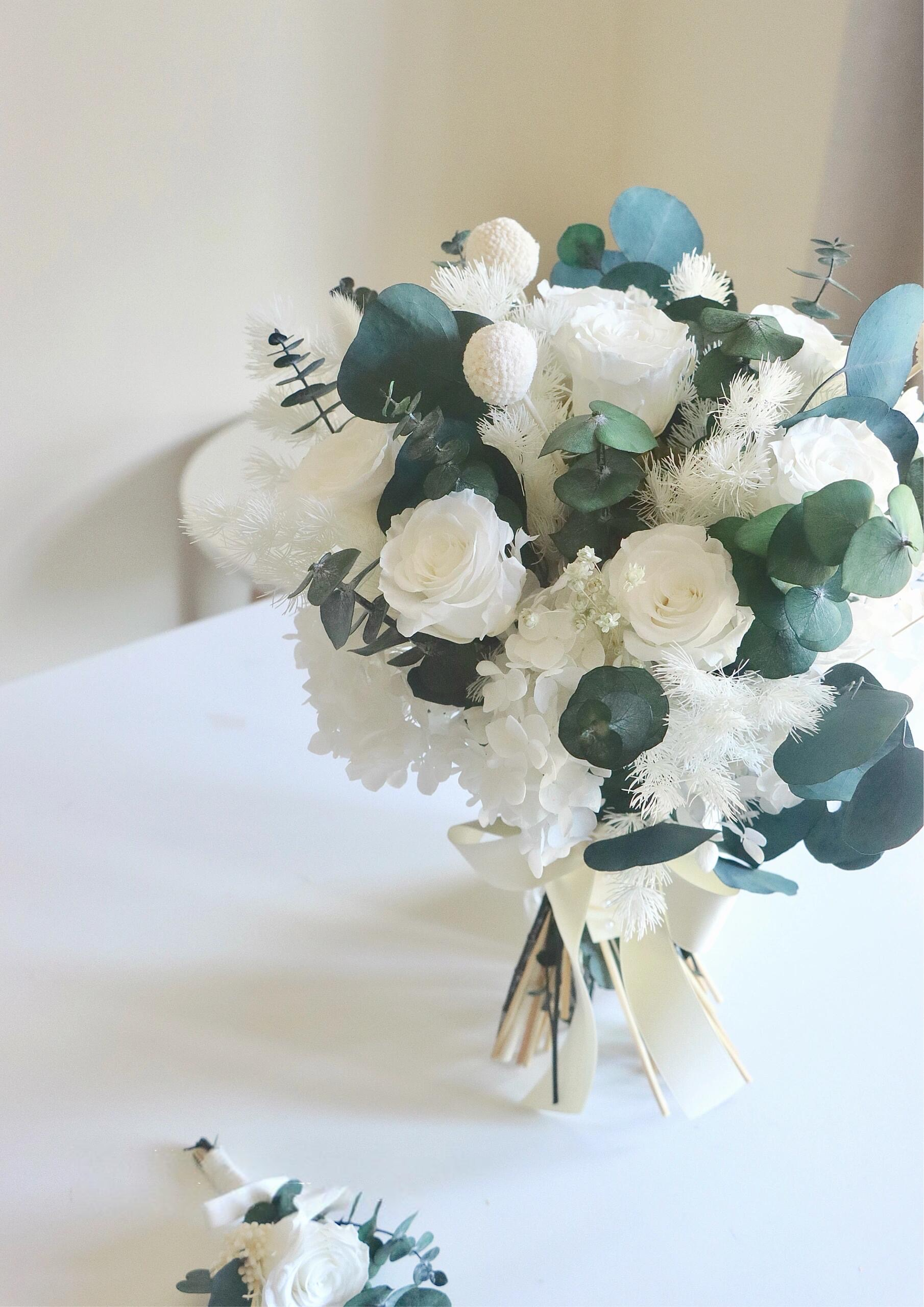 Timeless Grace Bridal Bouquet - Preserved Flower Wedding Bouquet