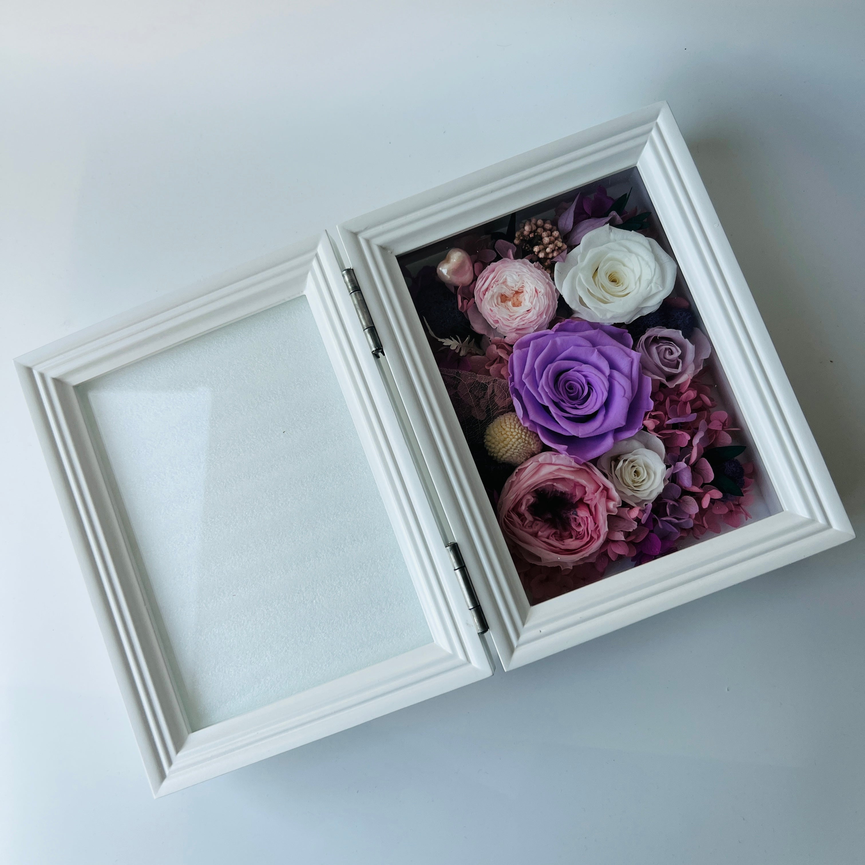 Preserved Flower Photo Memory Box