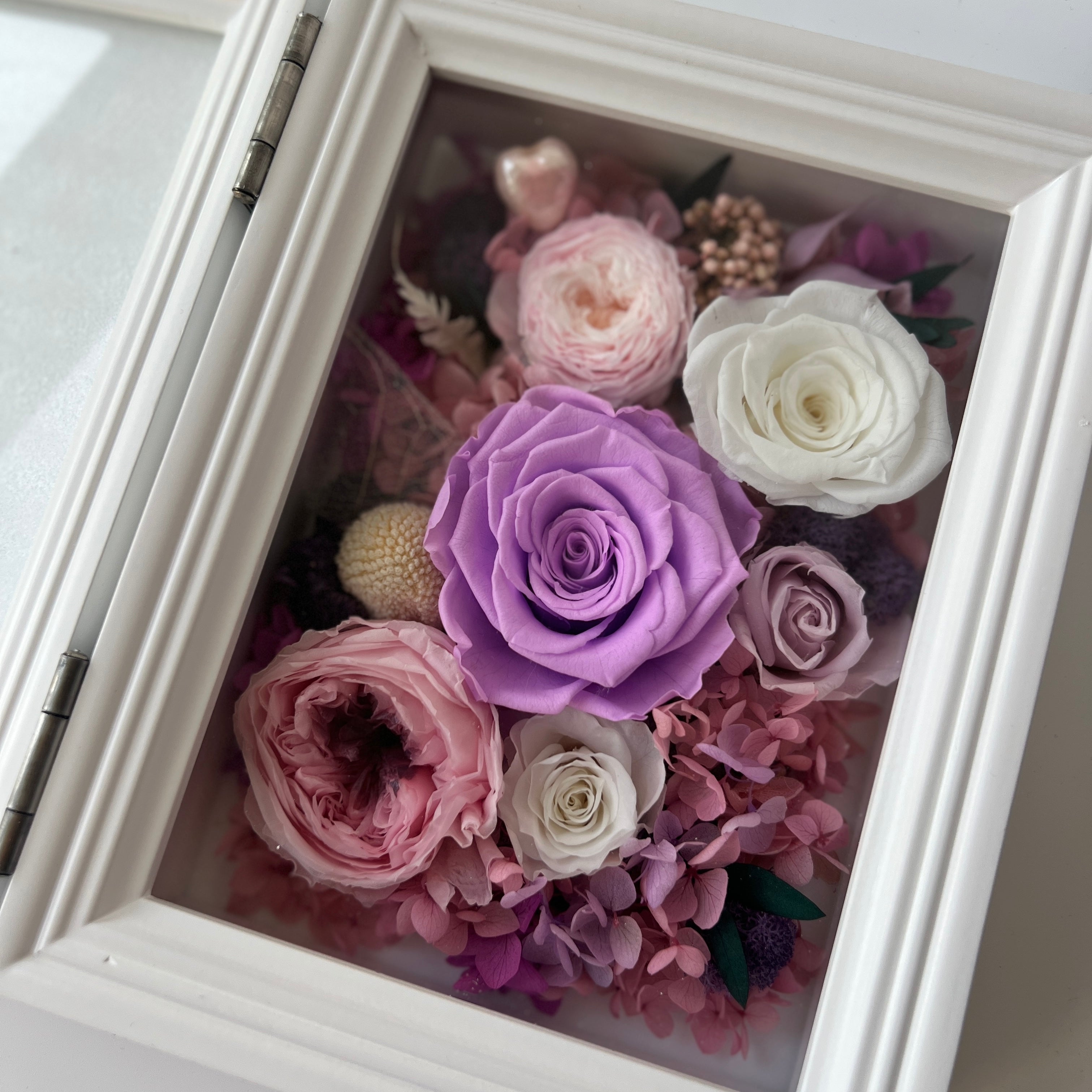 Preserved Flower Photo Memory Box