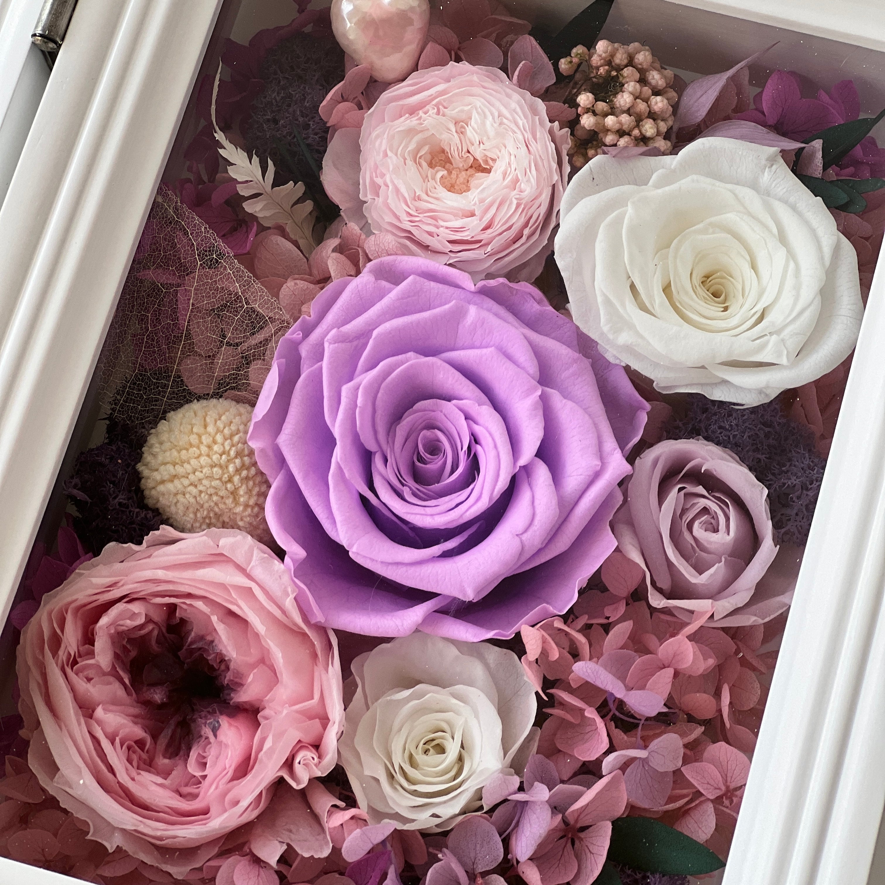 Preserved Flower Photo Memory Box