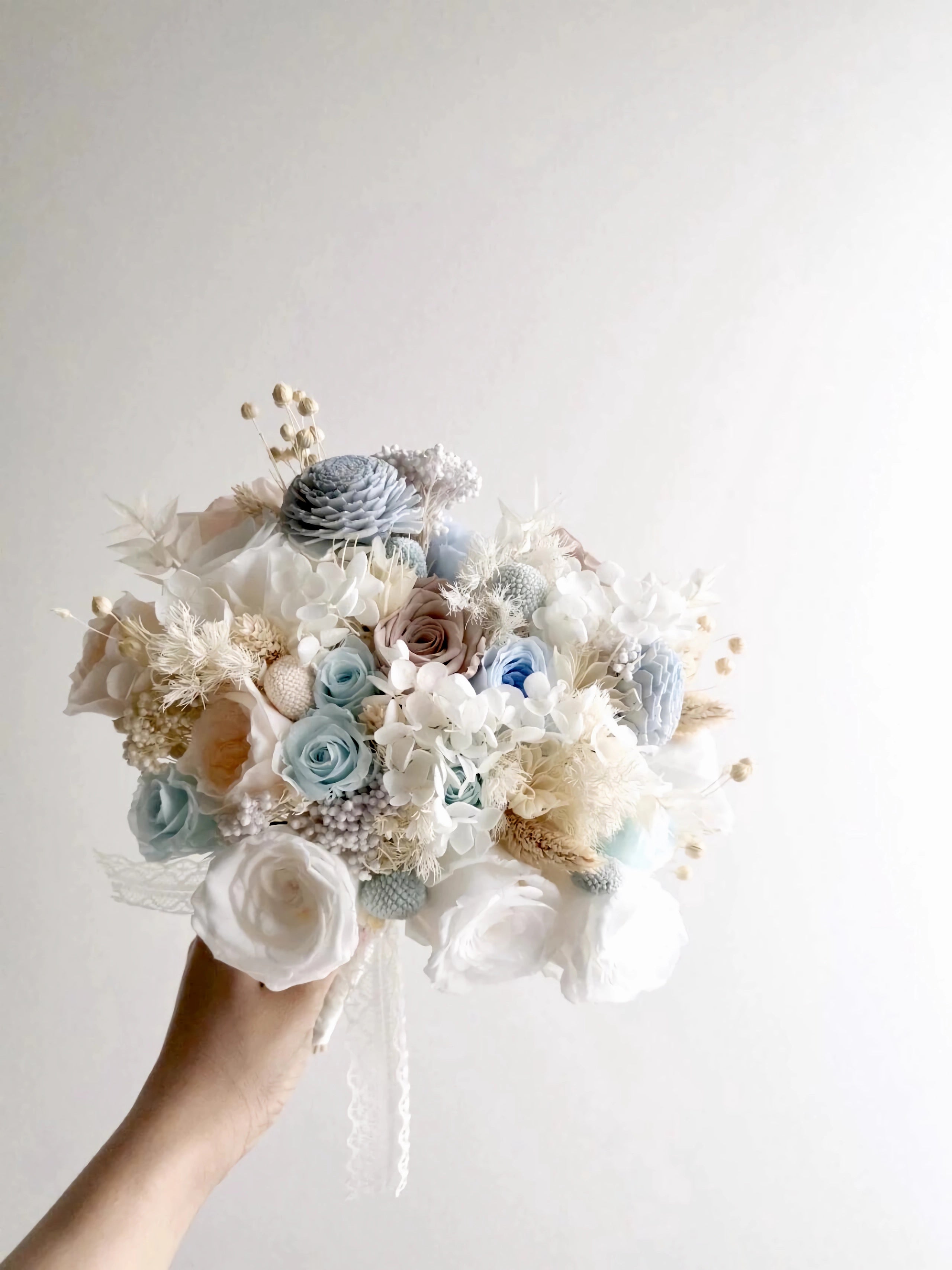 Ethereal Whisper Bridal Bouquet - Preserved Flower Wedding Bouquet