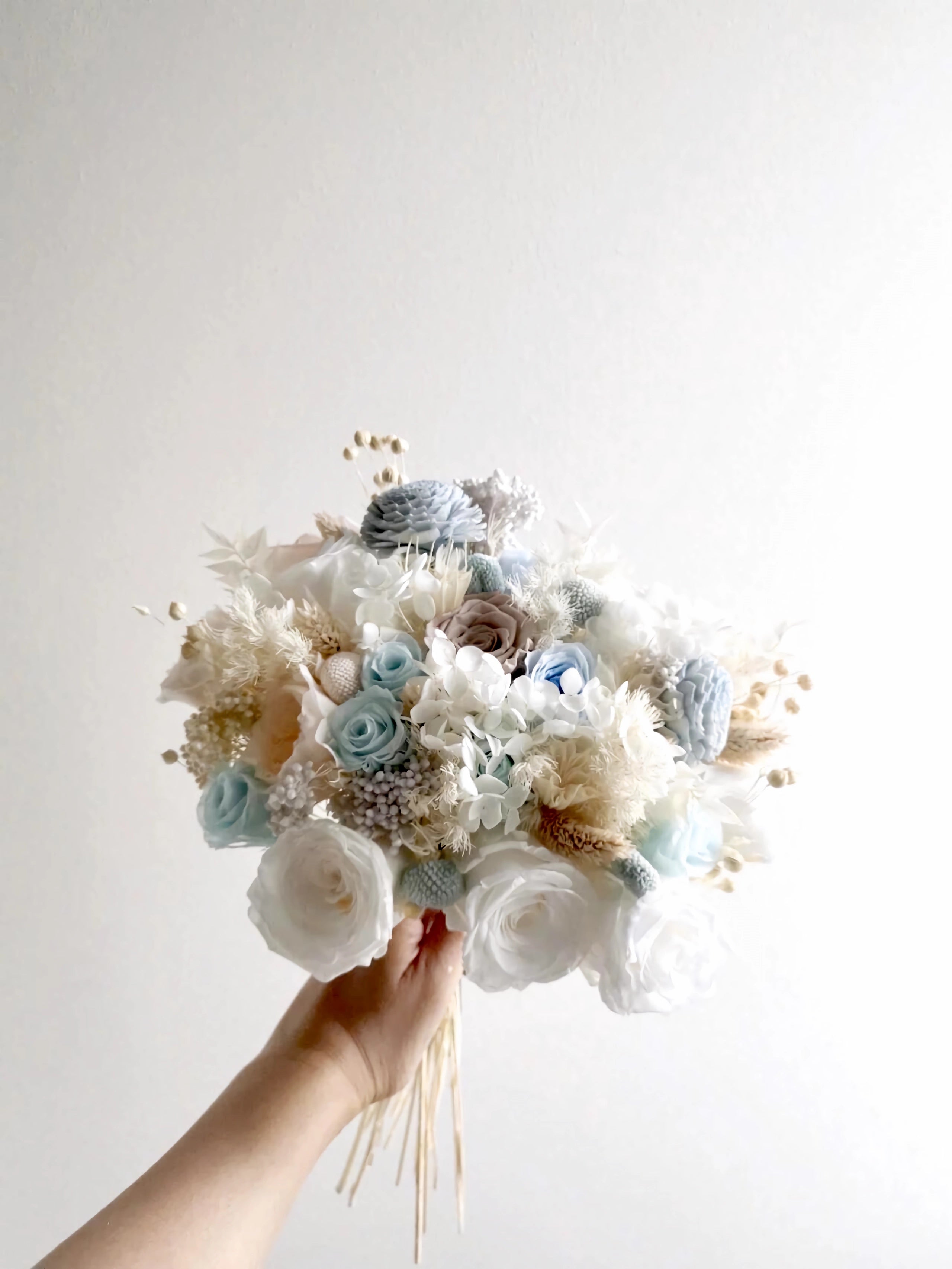 Ethereal Whisper Bridal Bouquet - Preserved Flower Wedding Bouquet