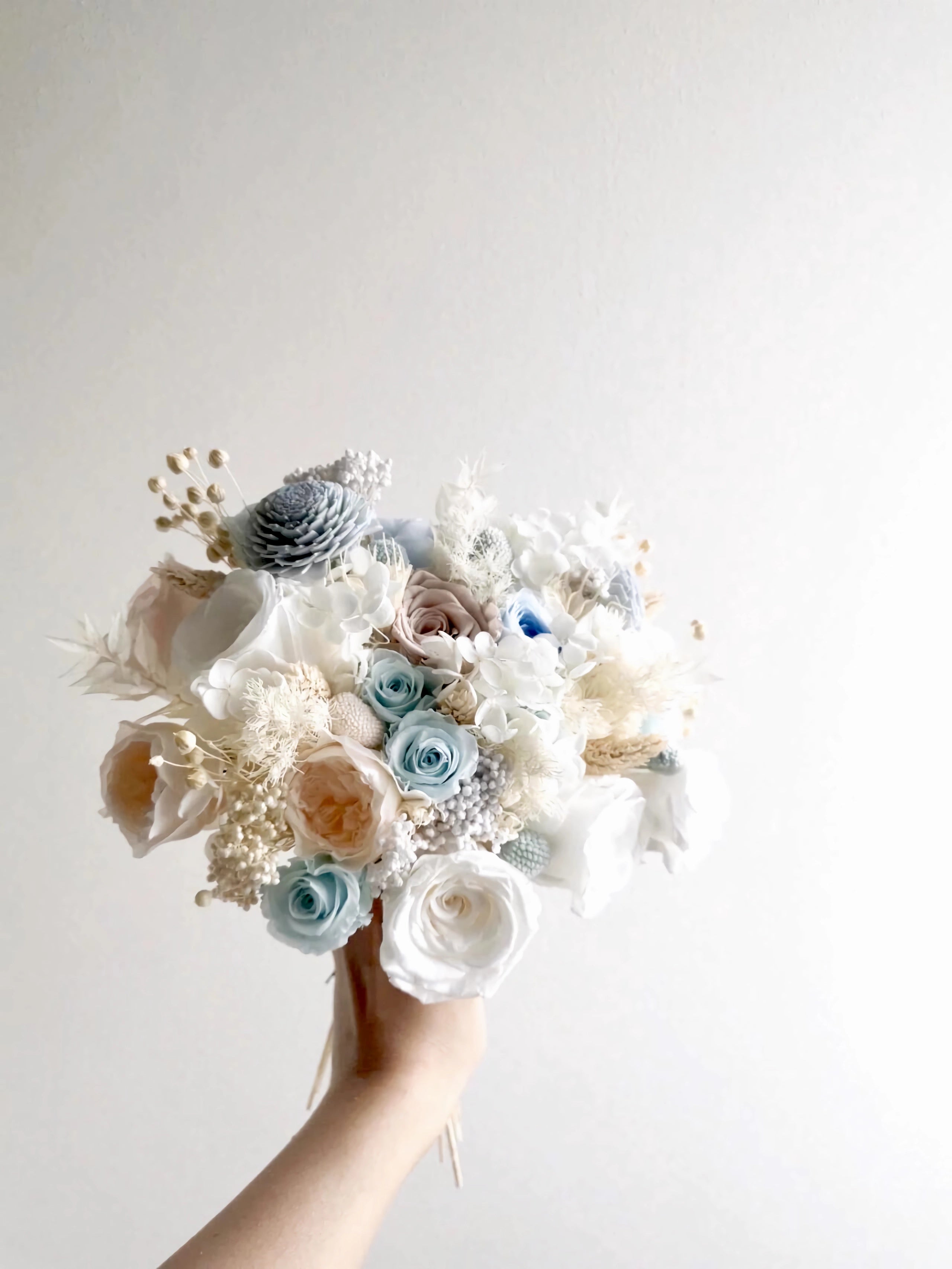 Ethereal Whisper Bridal Bouquet - Preserved Flower Wedding Bouquet