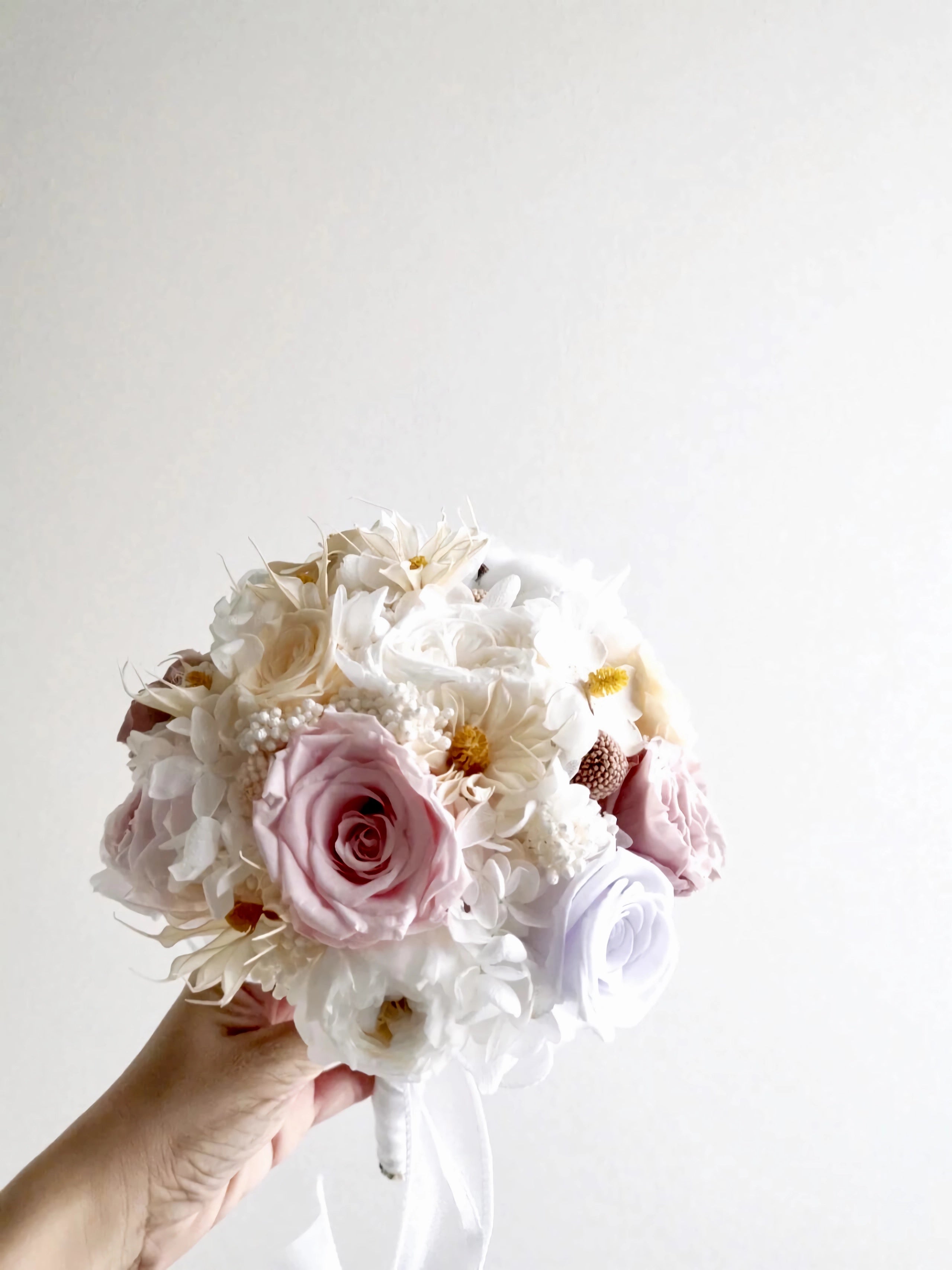 Pure Elegance Bridal Bouquet - Preserved Flower Wedding Bouquet