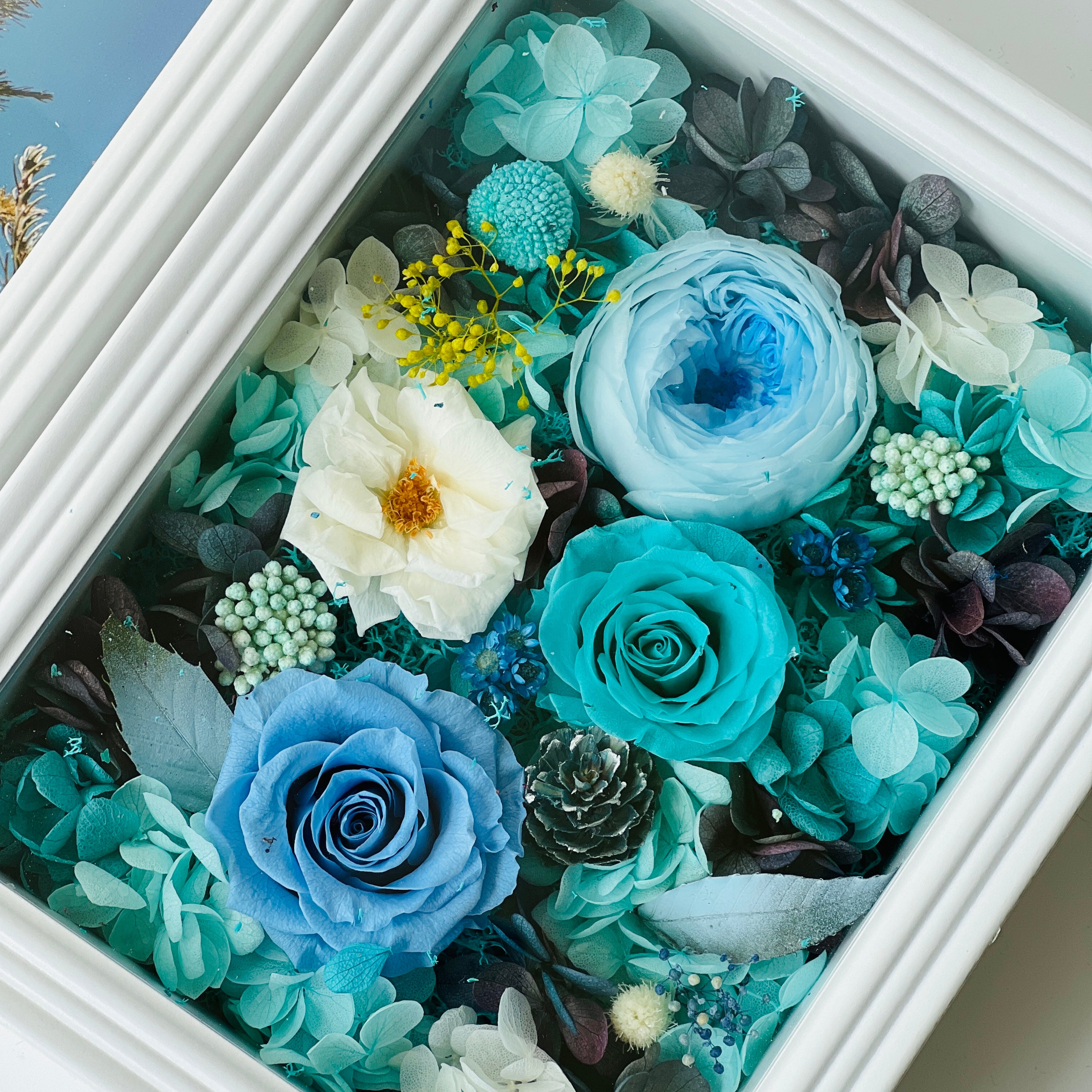 Preserved Flower Photo Memory Box