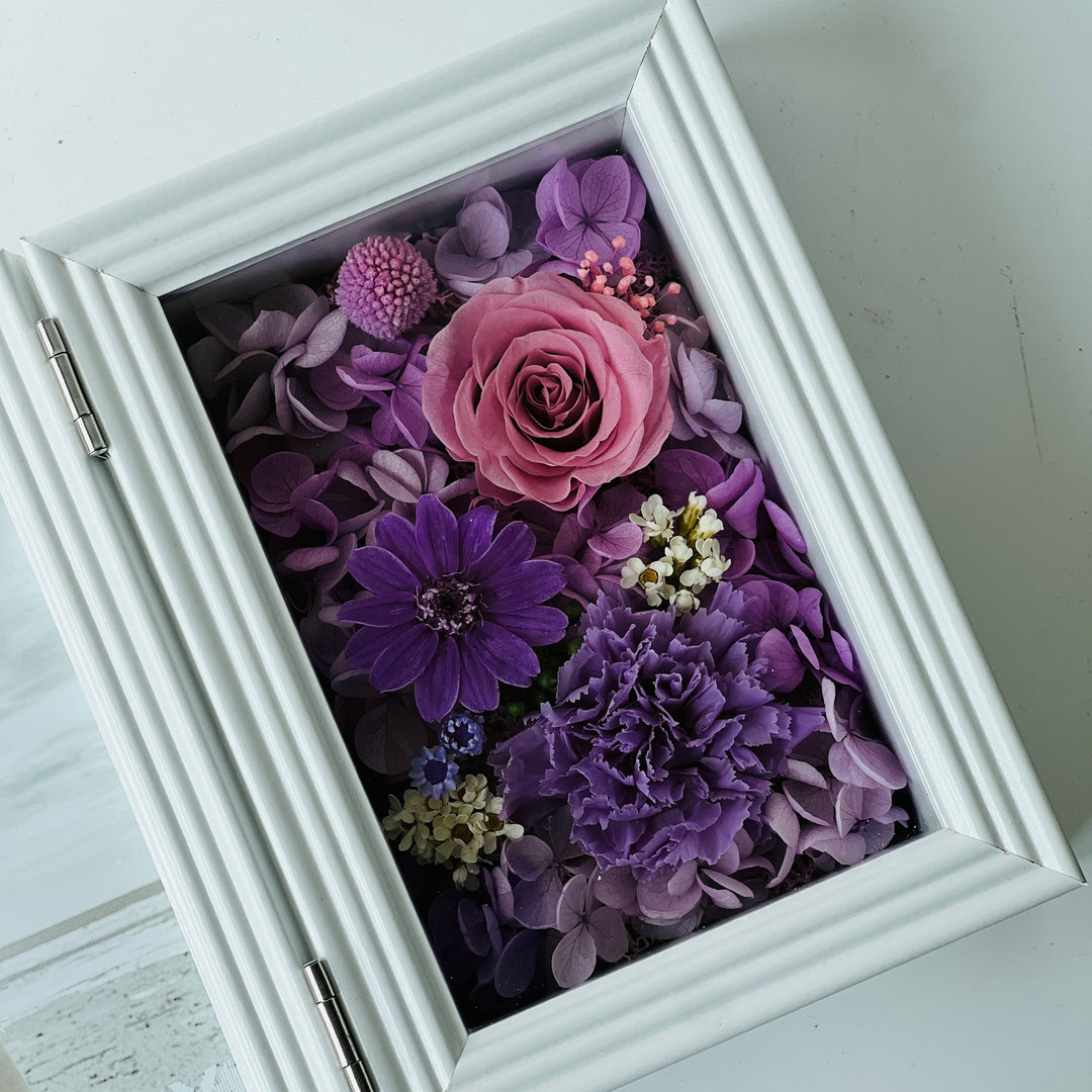 Preserved Flower Photo Memory Box