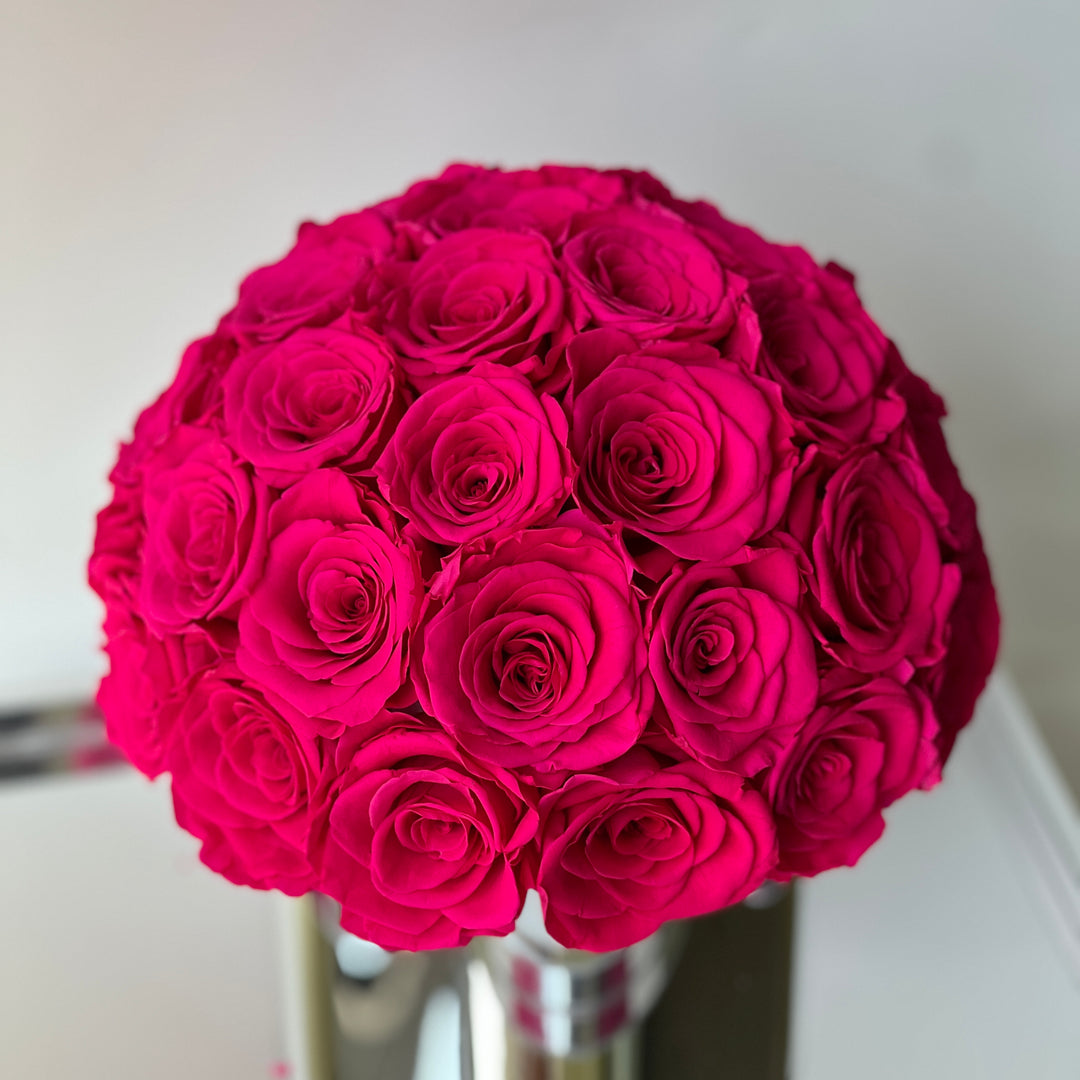 Hot Pink Rose Dome