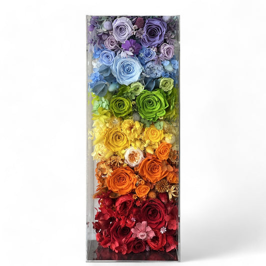 Rainbow Rose Box