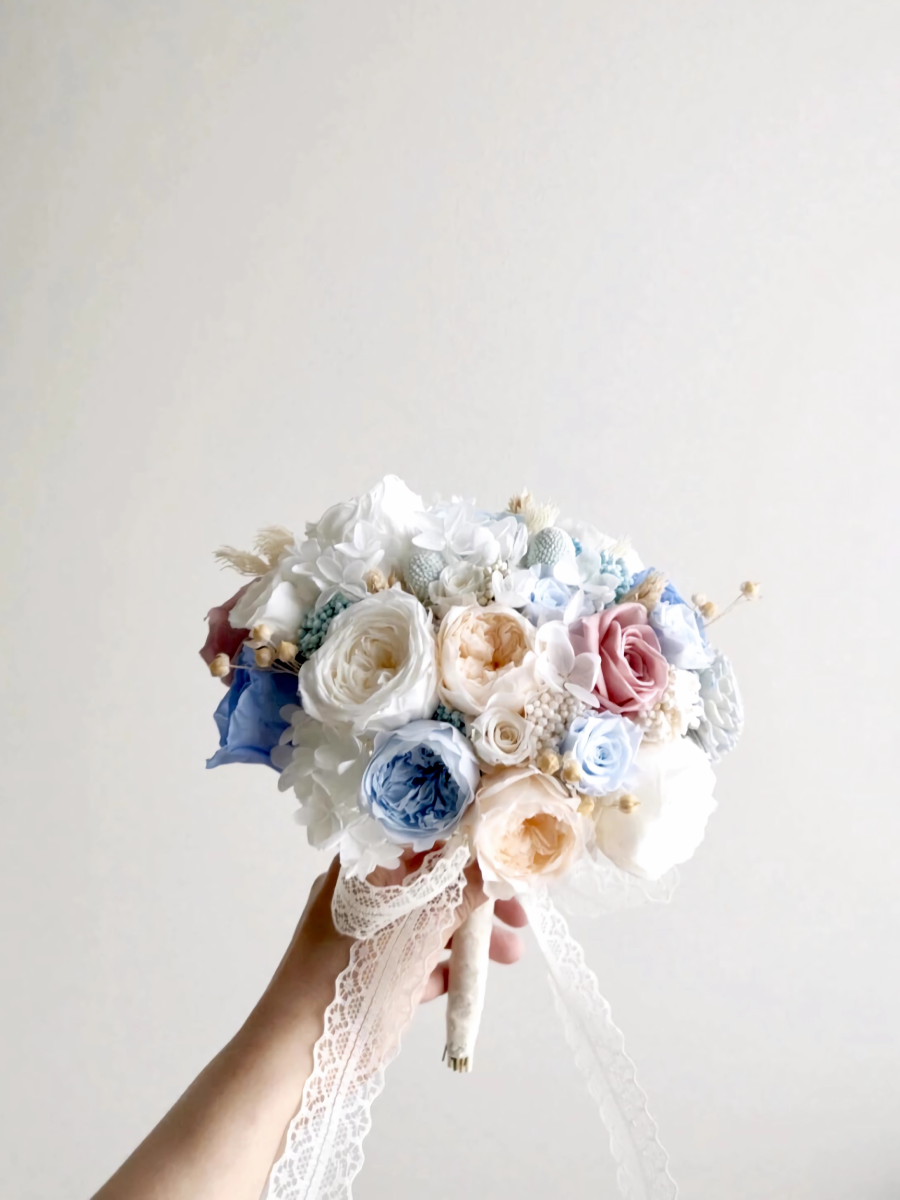 Enchanted Garden Bridal Bouquet - Preserved Flower Wedding Bouquet