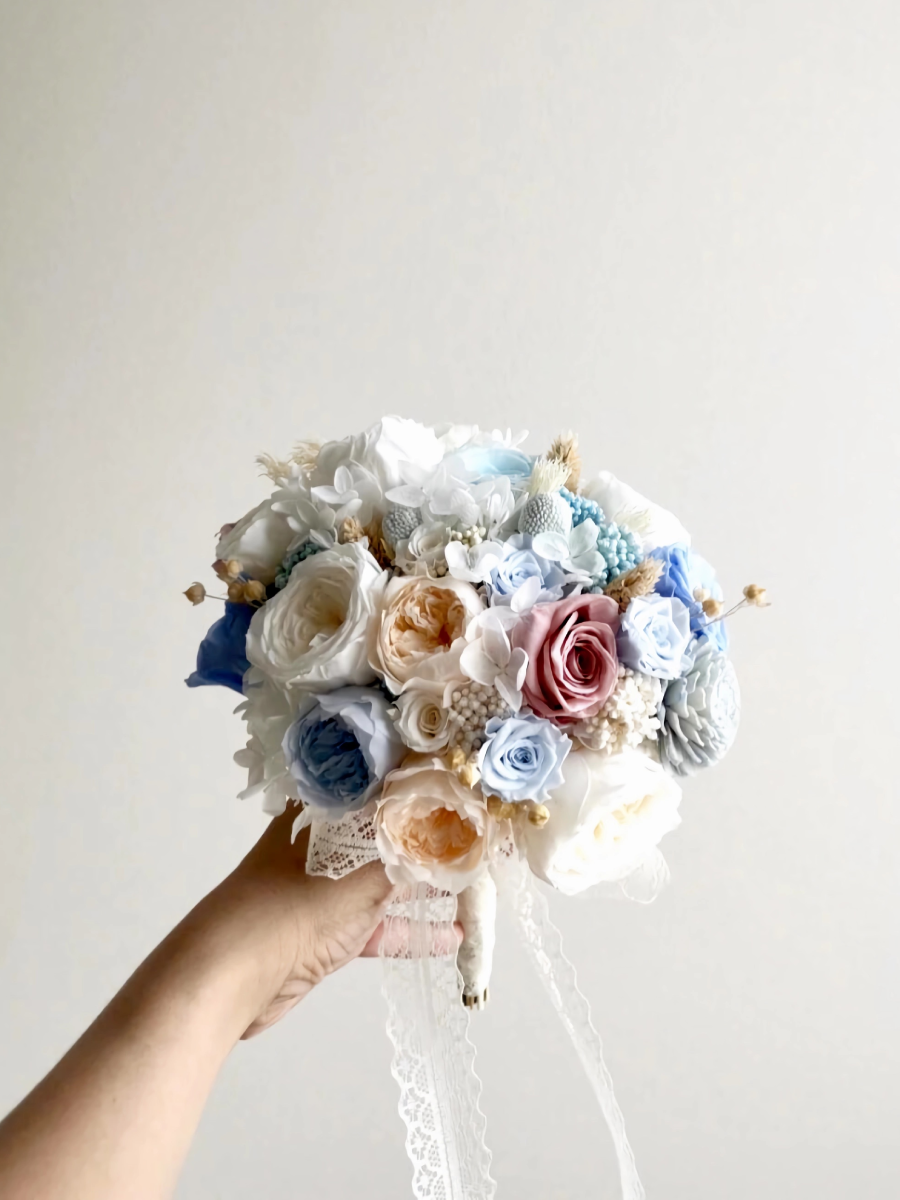 Enchanted Garden Bridal Bouquet - Preserved Flower Wedding Bouquet