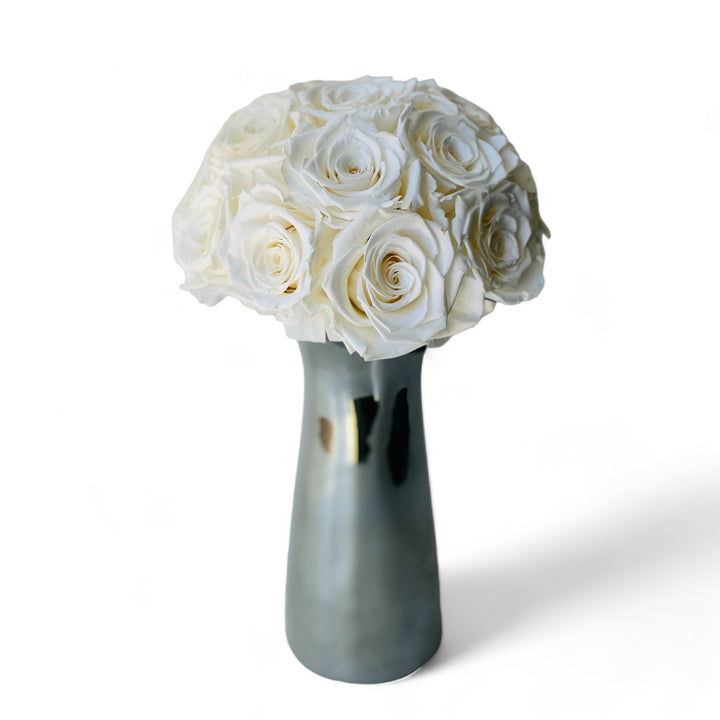 White Preserved Rose Bouquet