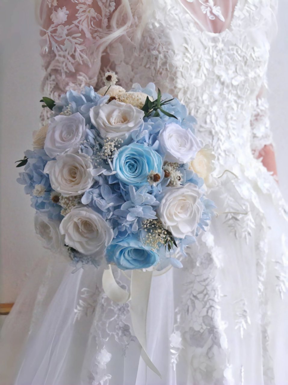 Bridal bouquet from preserved flower wedding bouquet