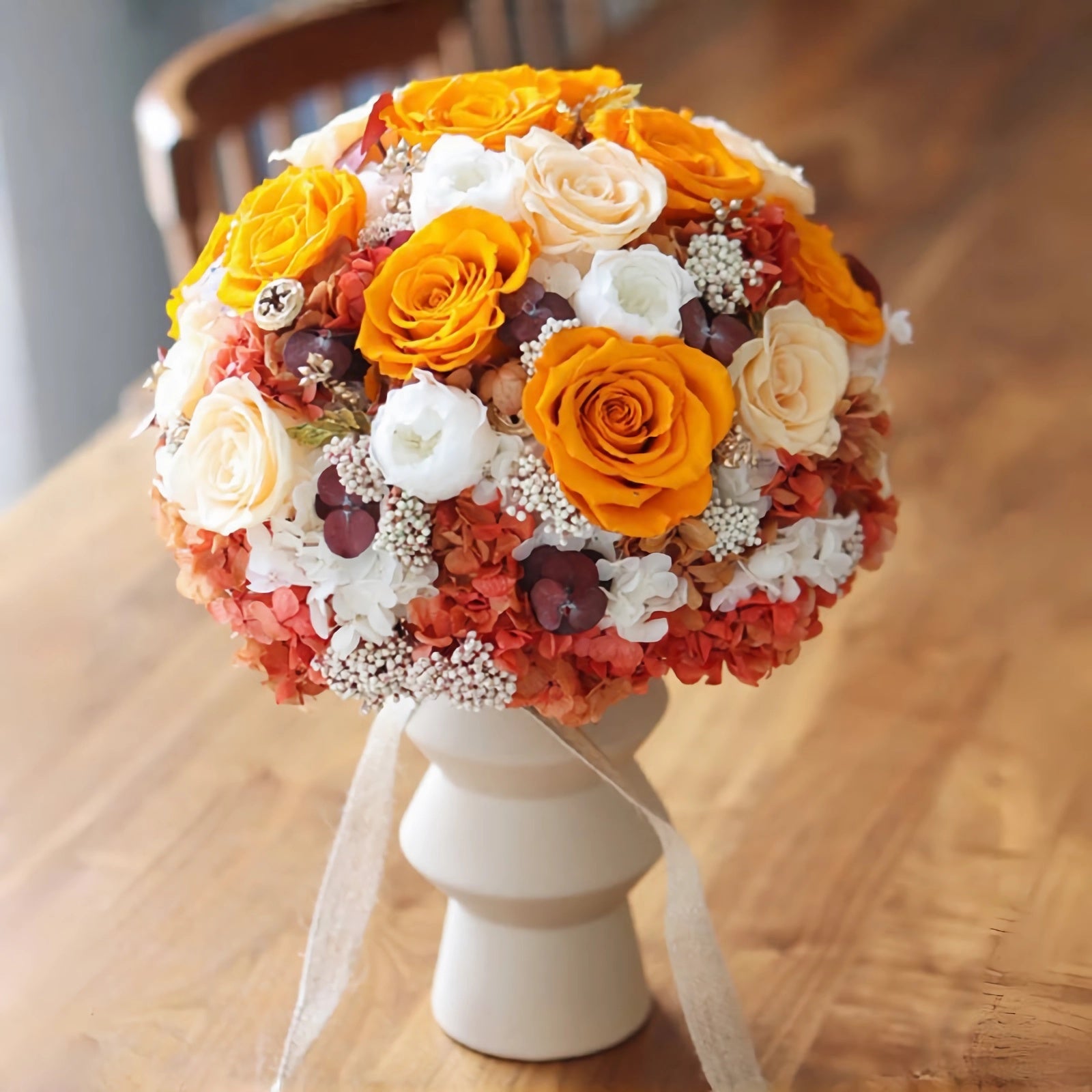 Autumn Radiance Bridal Bouquet - Preserved Flower Wedding Bouquet