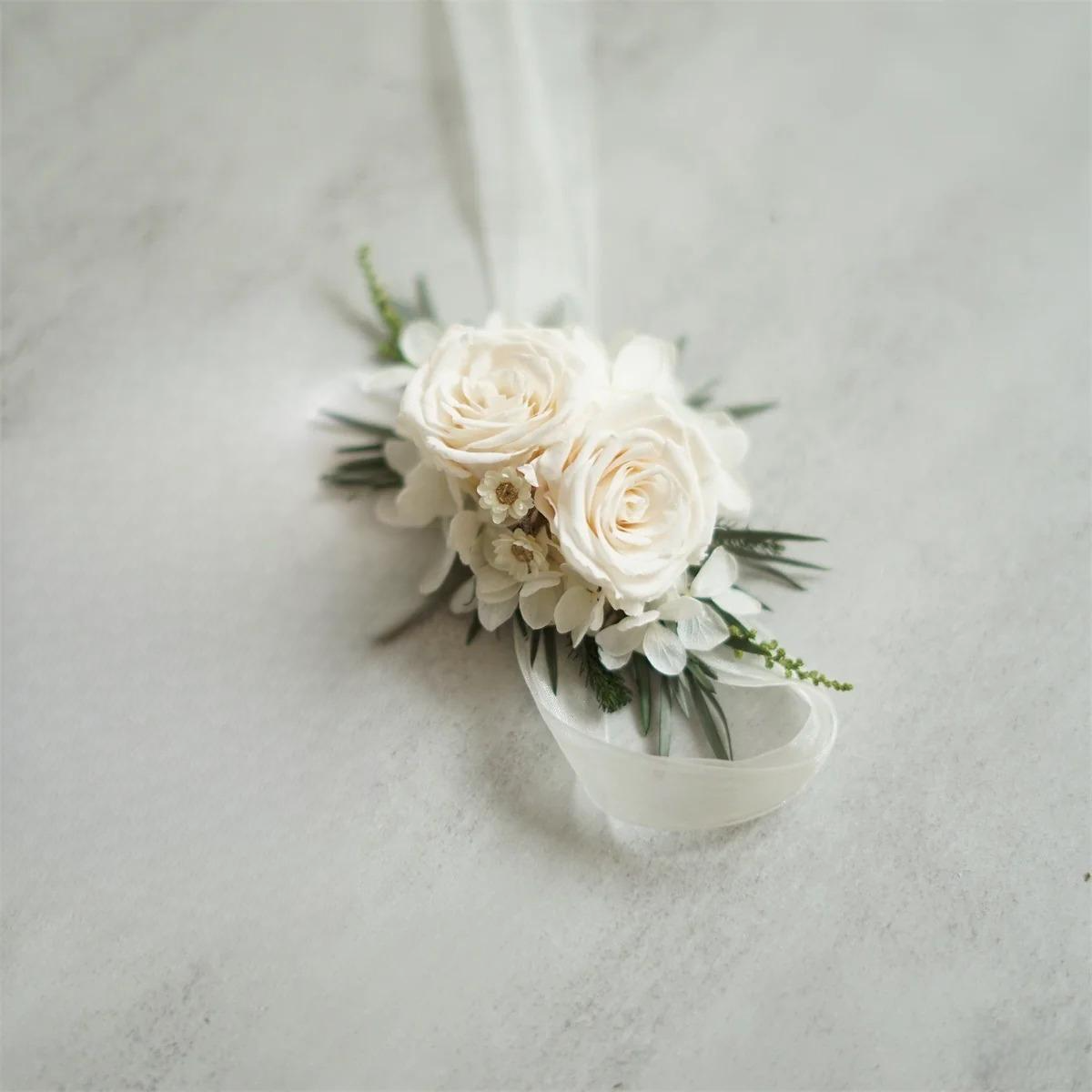 preserved flower wrist corsage real rose corsages