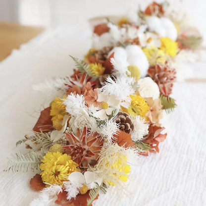 Autumn Harvest Cascade Bridal Bouquet - Preserved Flower Wedding Bouquet